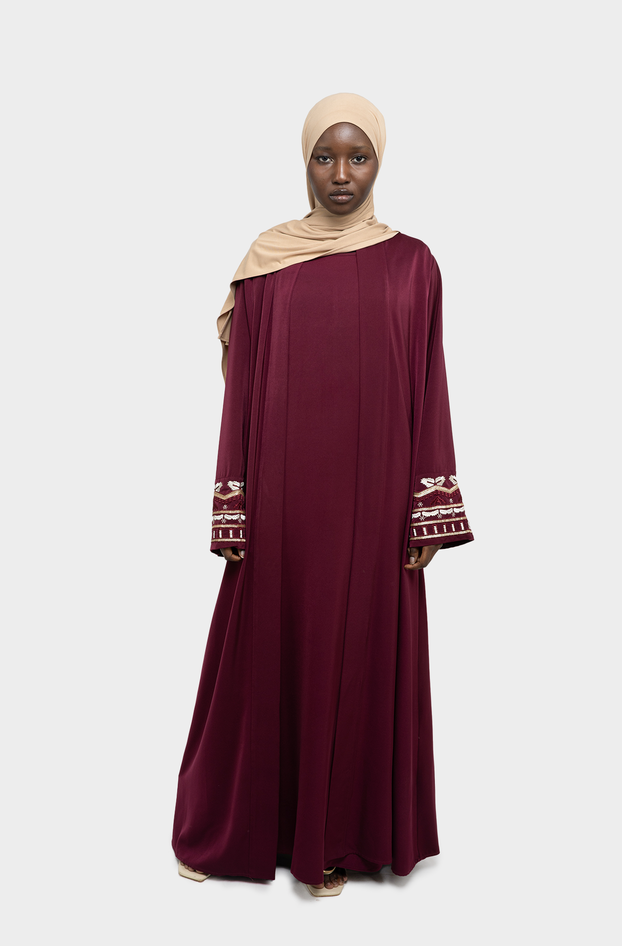 Abaya set Oria bordeaux