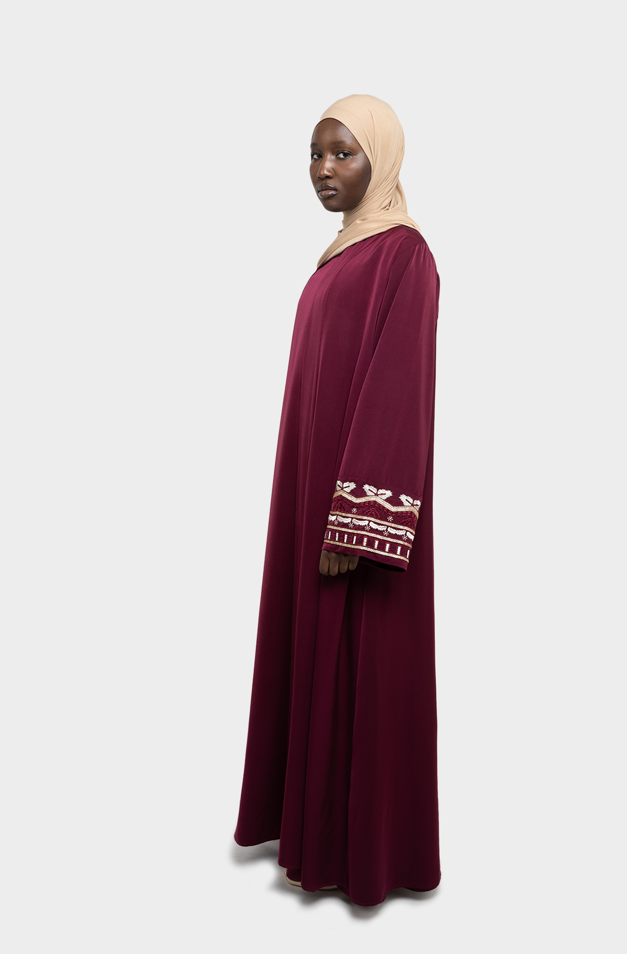 Abaya set Oria bordeaux