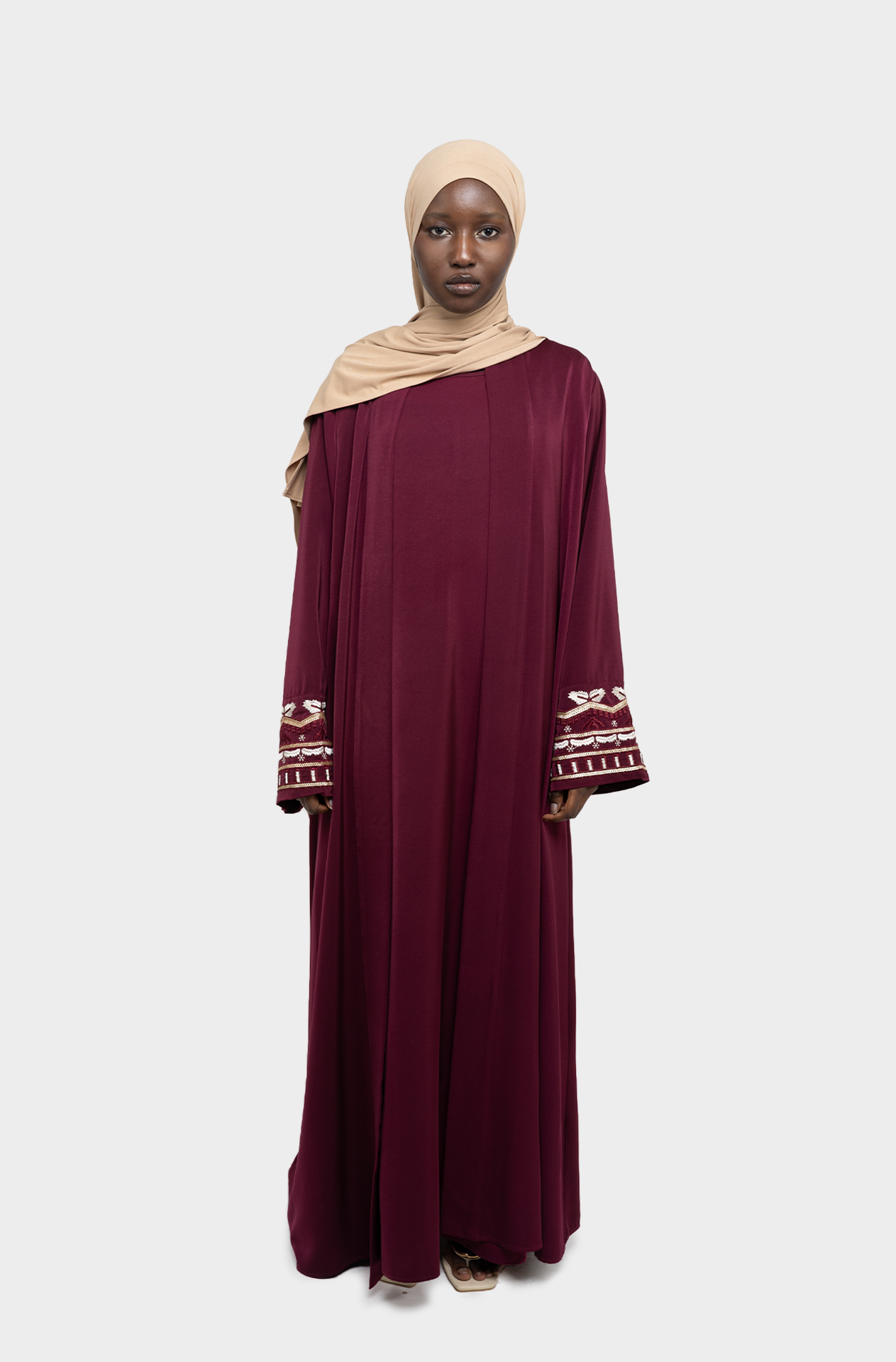 Abaya set Oria bordeaux