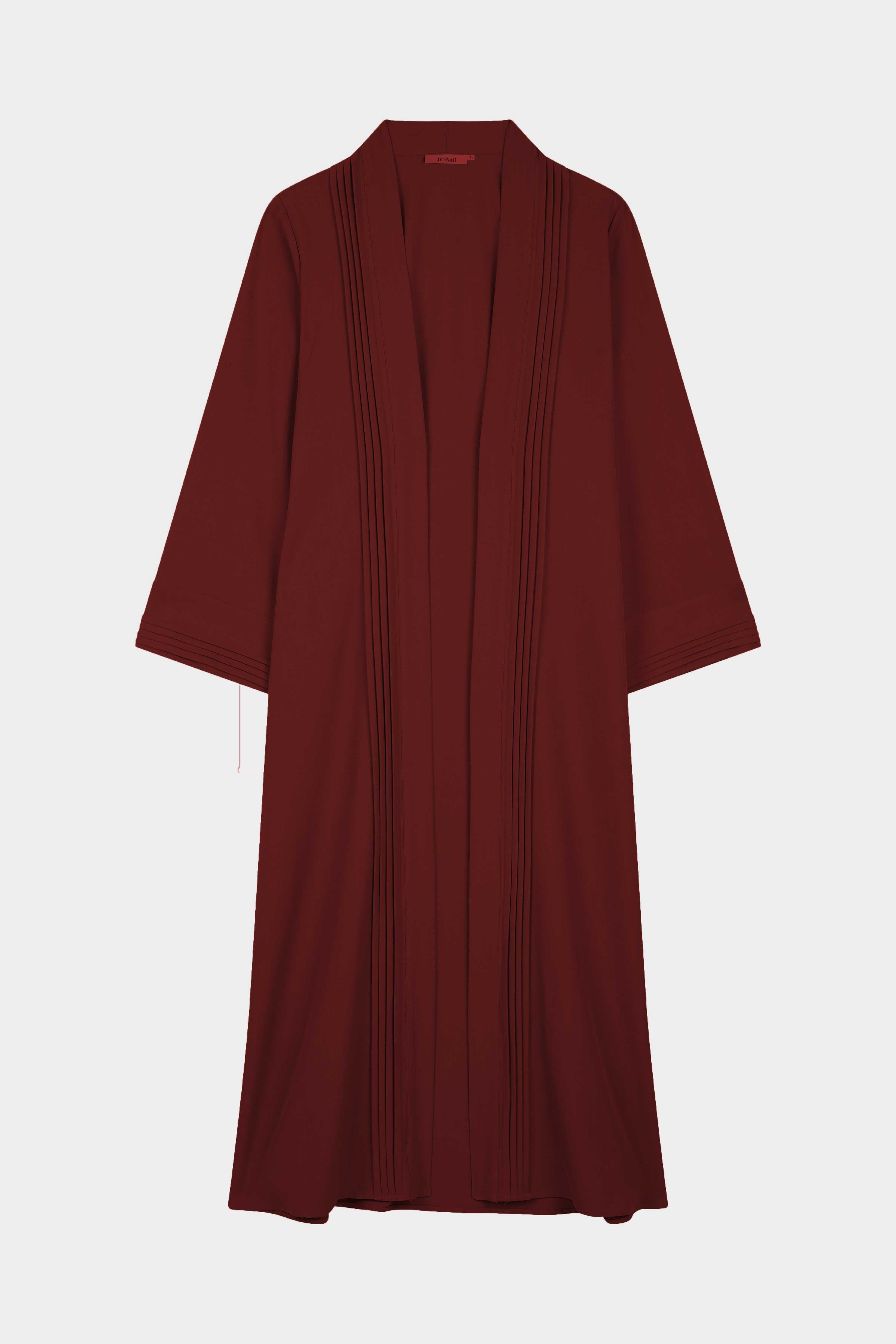 Abaya set Loujain II bordeaux