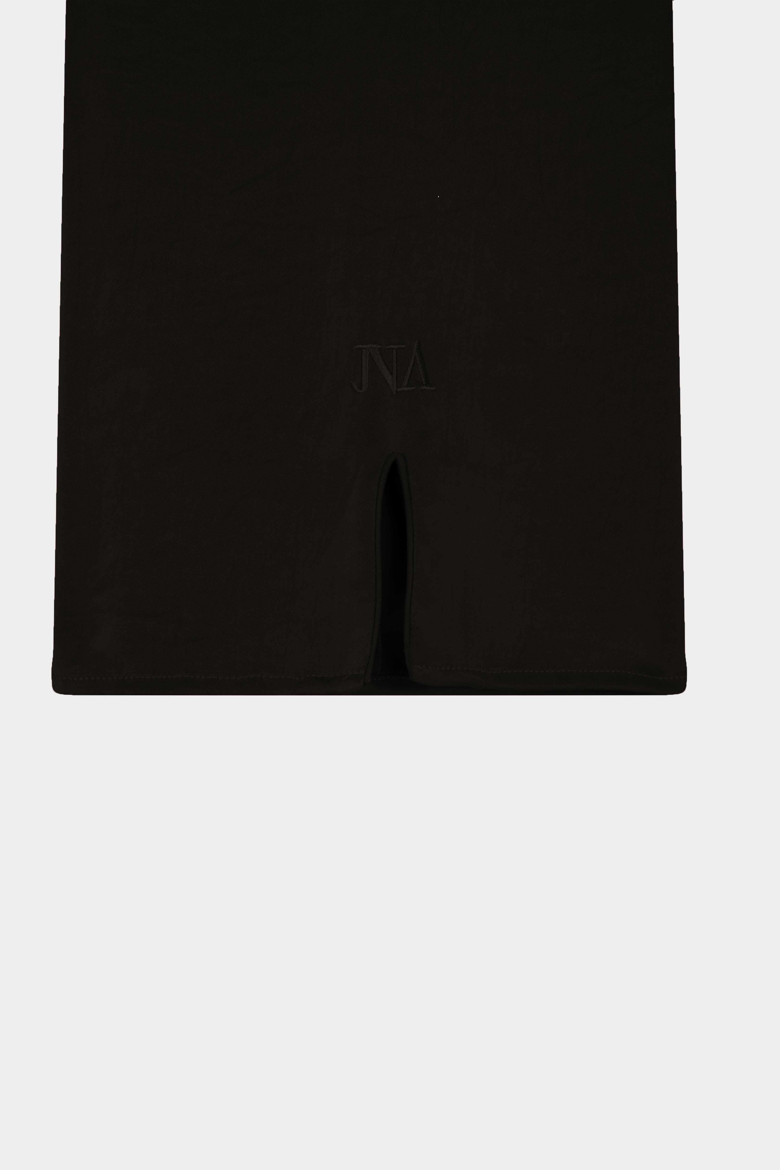 Black Medina dress Tunisian collar