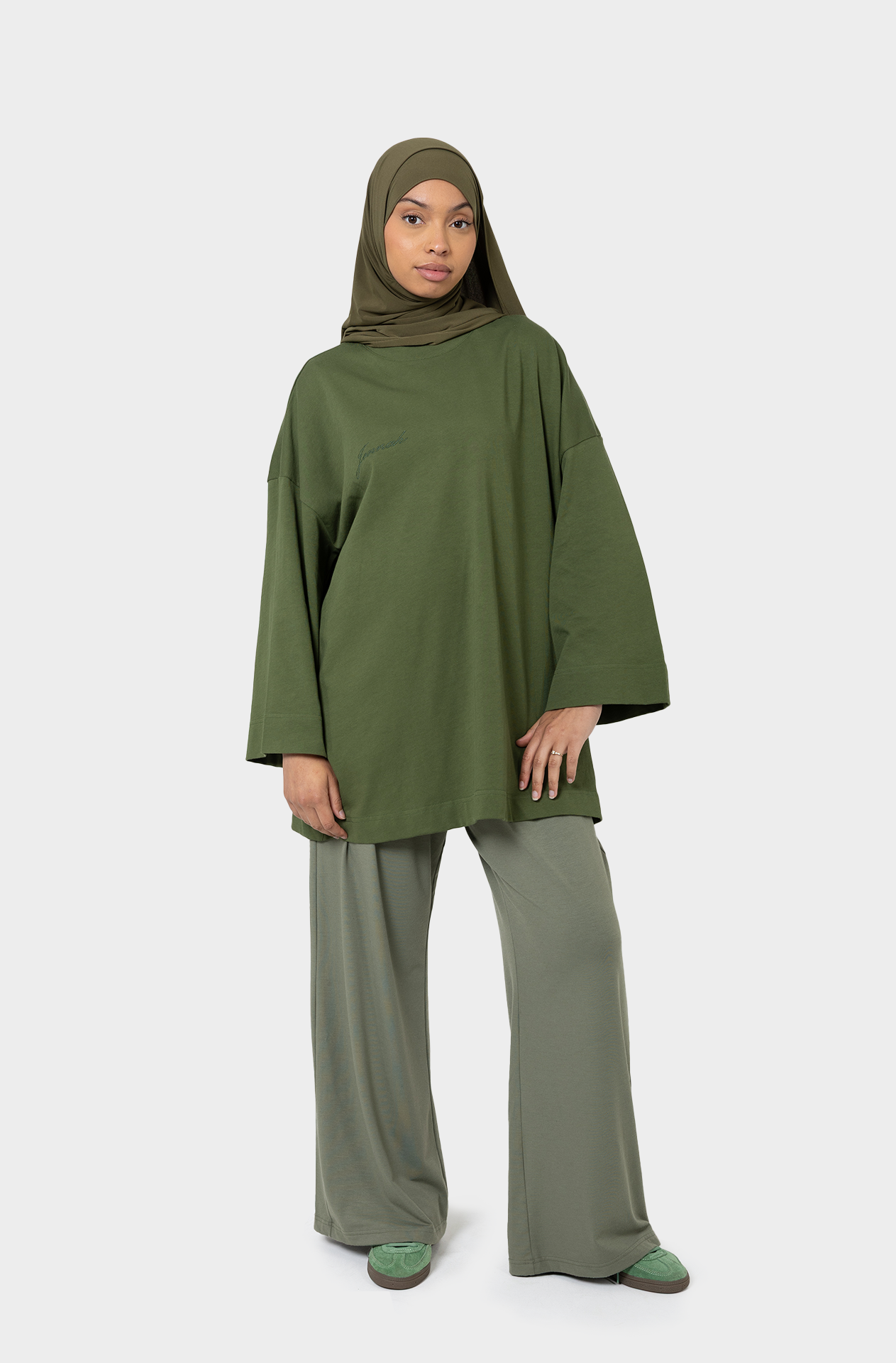 Kaki oversized t-shirt