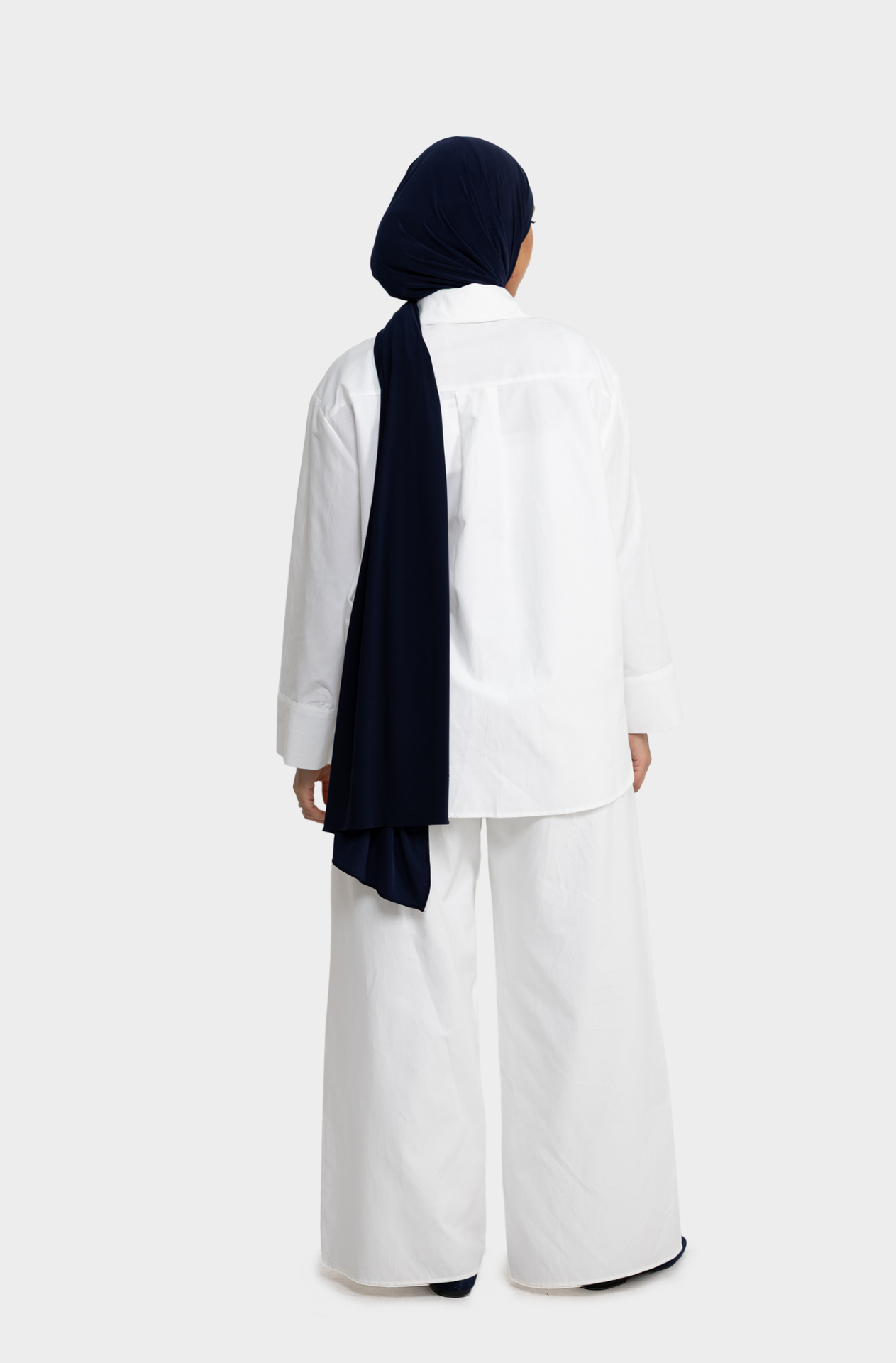 Pantalon oversize coton blanc