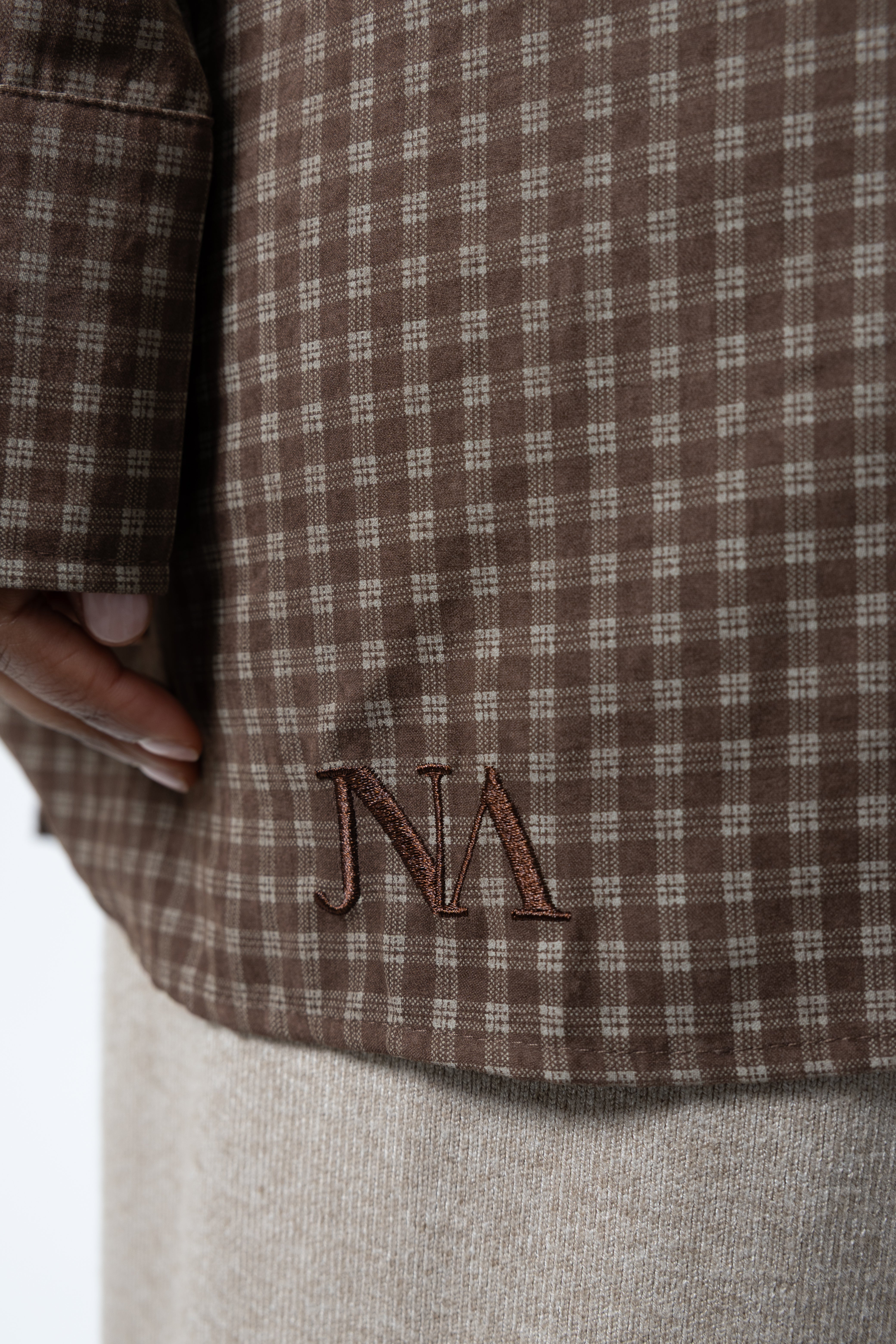 La chemise à carreaux cacao