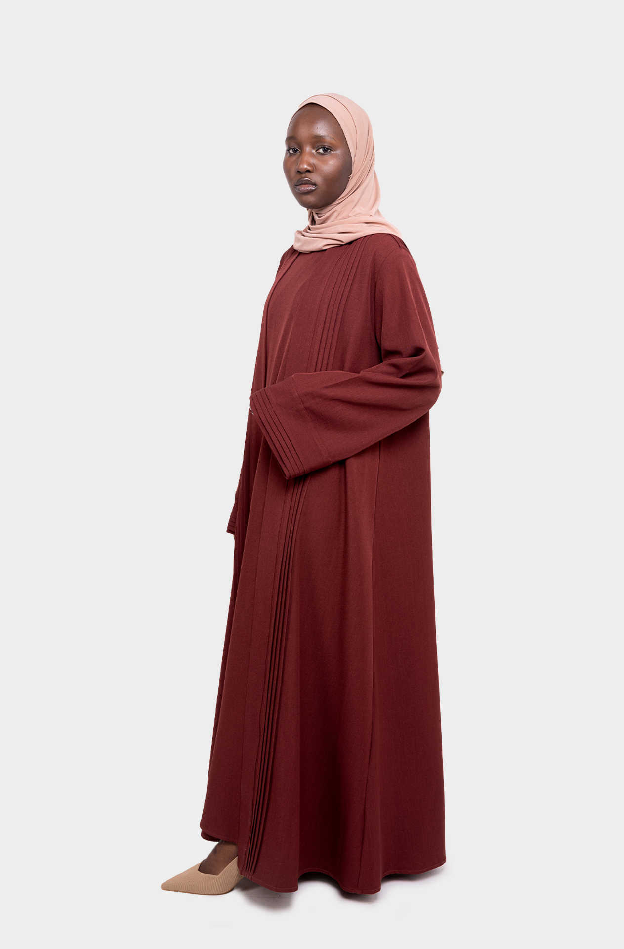 Abaya set Loujain II bordeaux