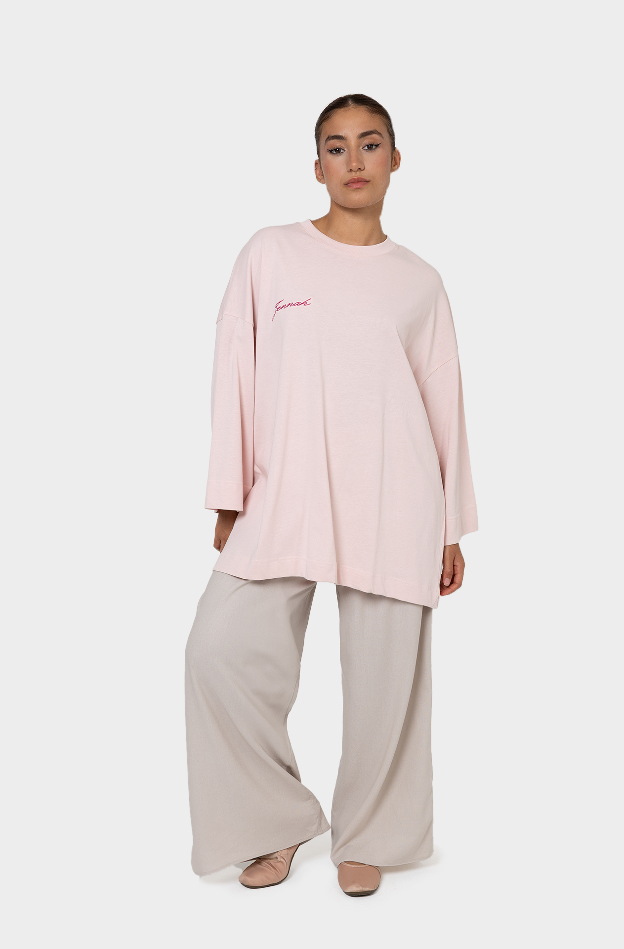 Soft pink oversized t-shirt