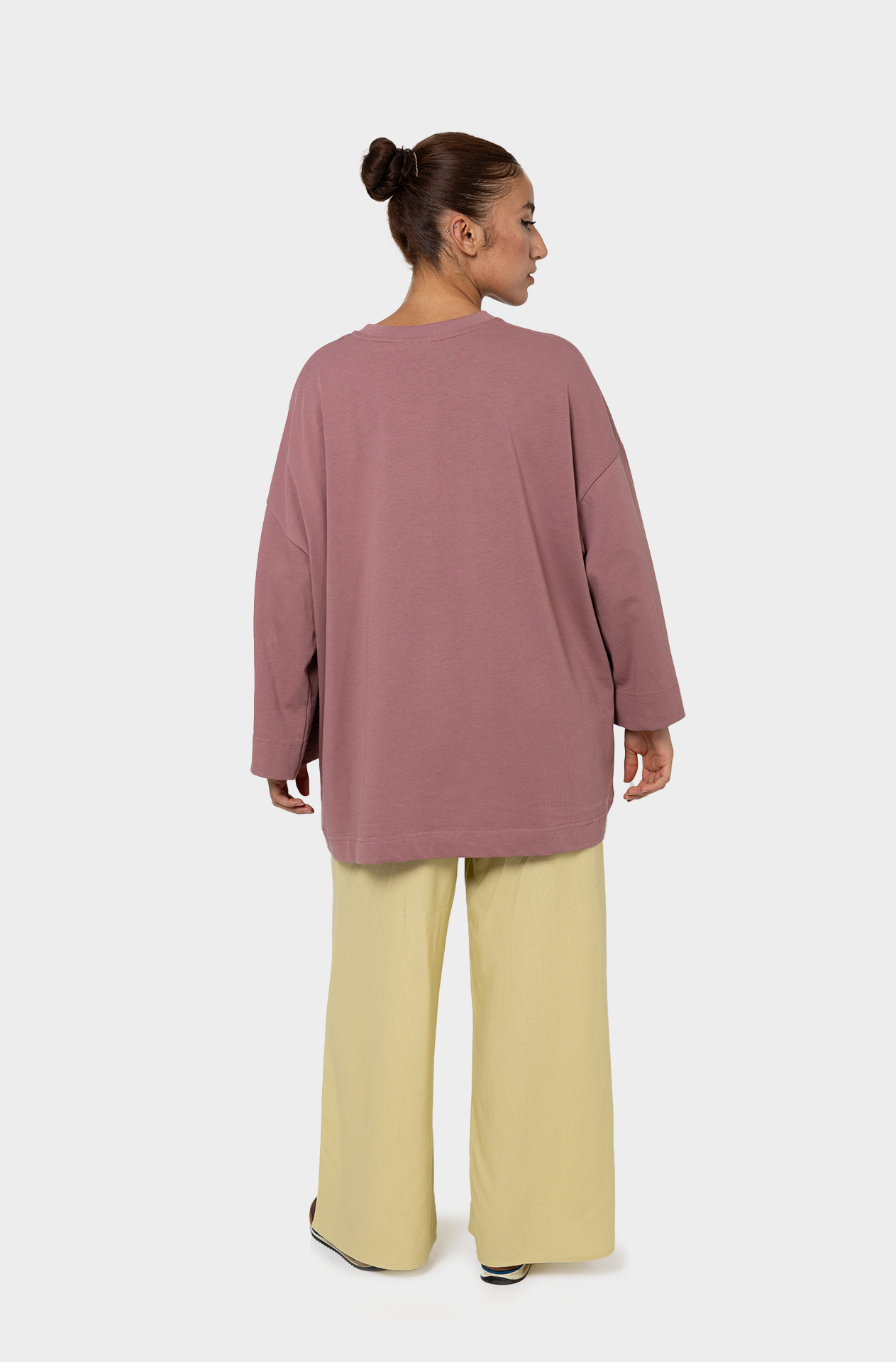Soft pink/Lime oversize t-shirt