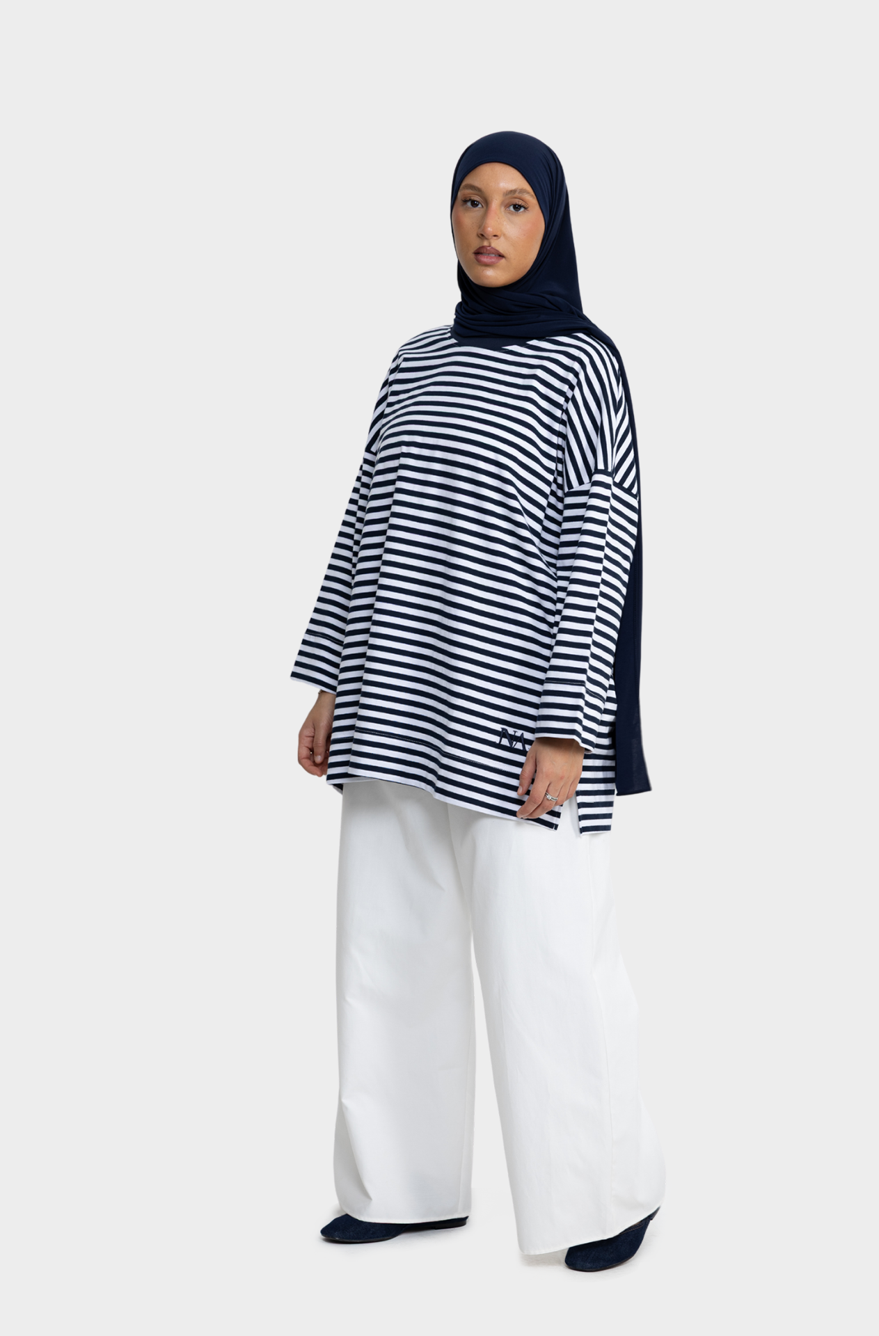 Navy/white striped sailor t-shirt