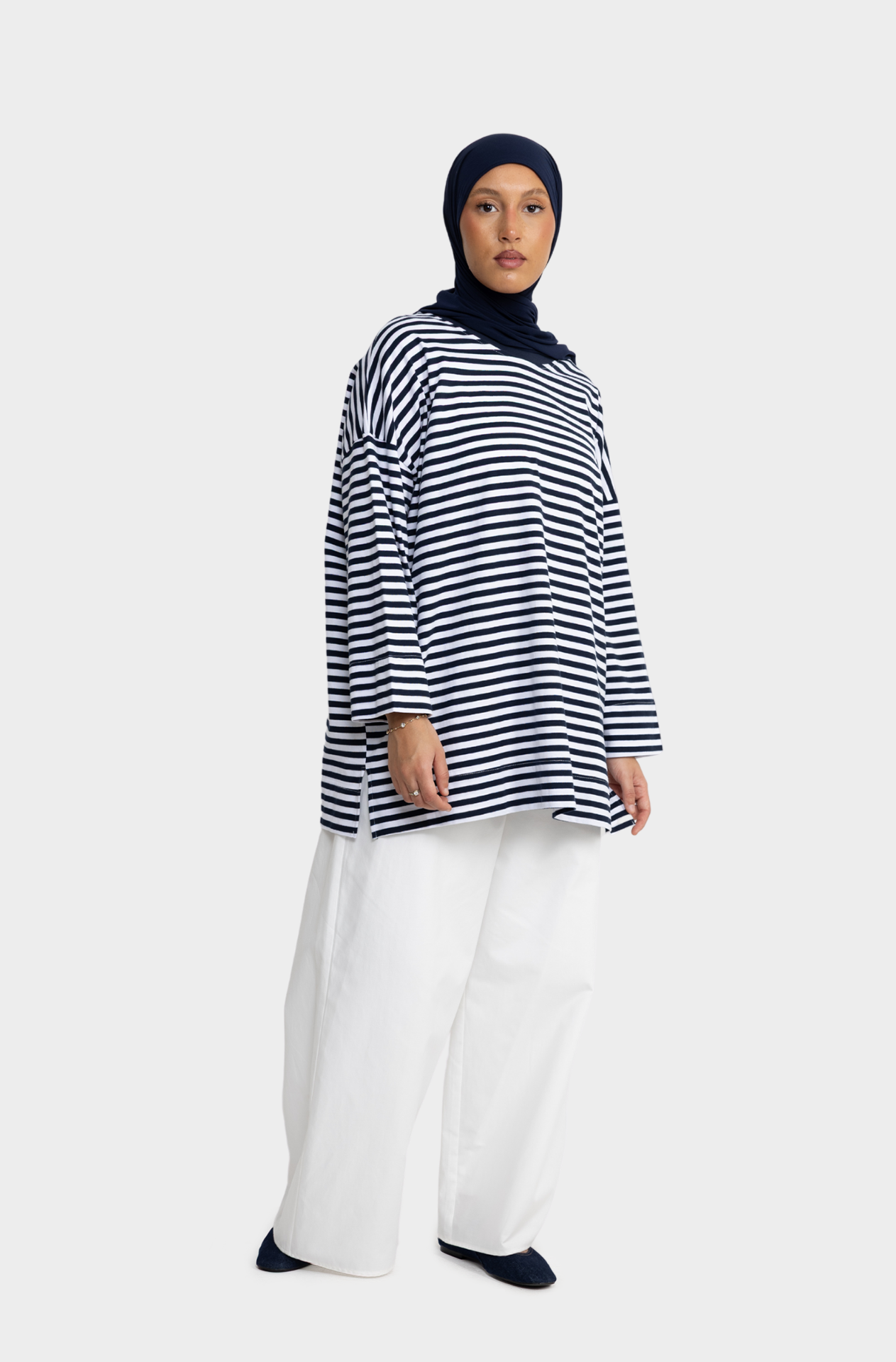 Navy/white striped sailor t-shirt