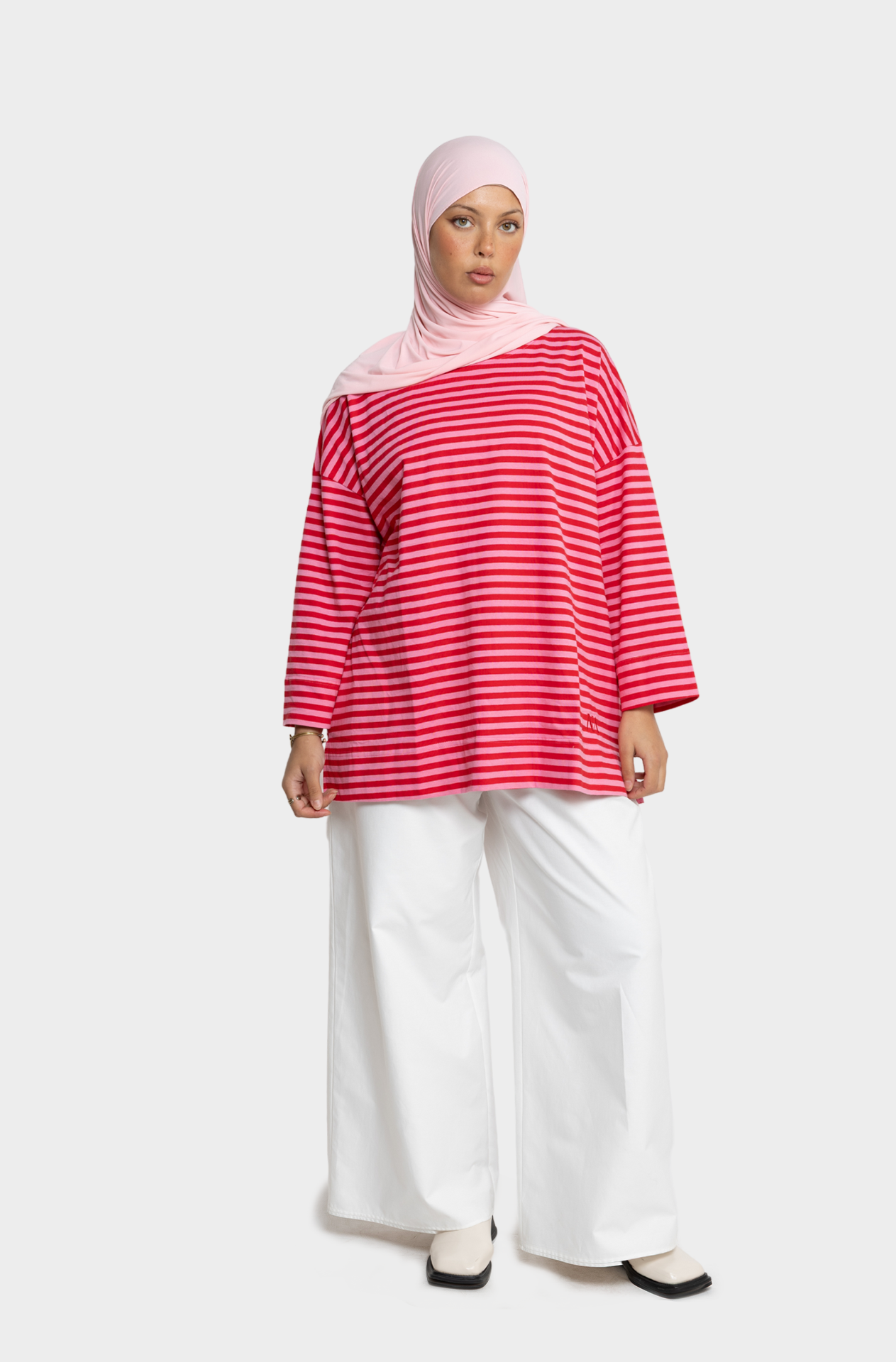Pink striped sailor t-shirt