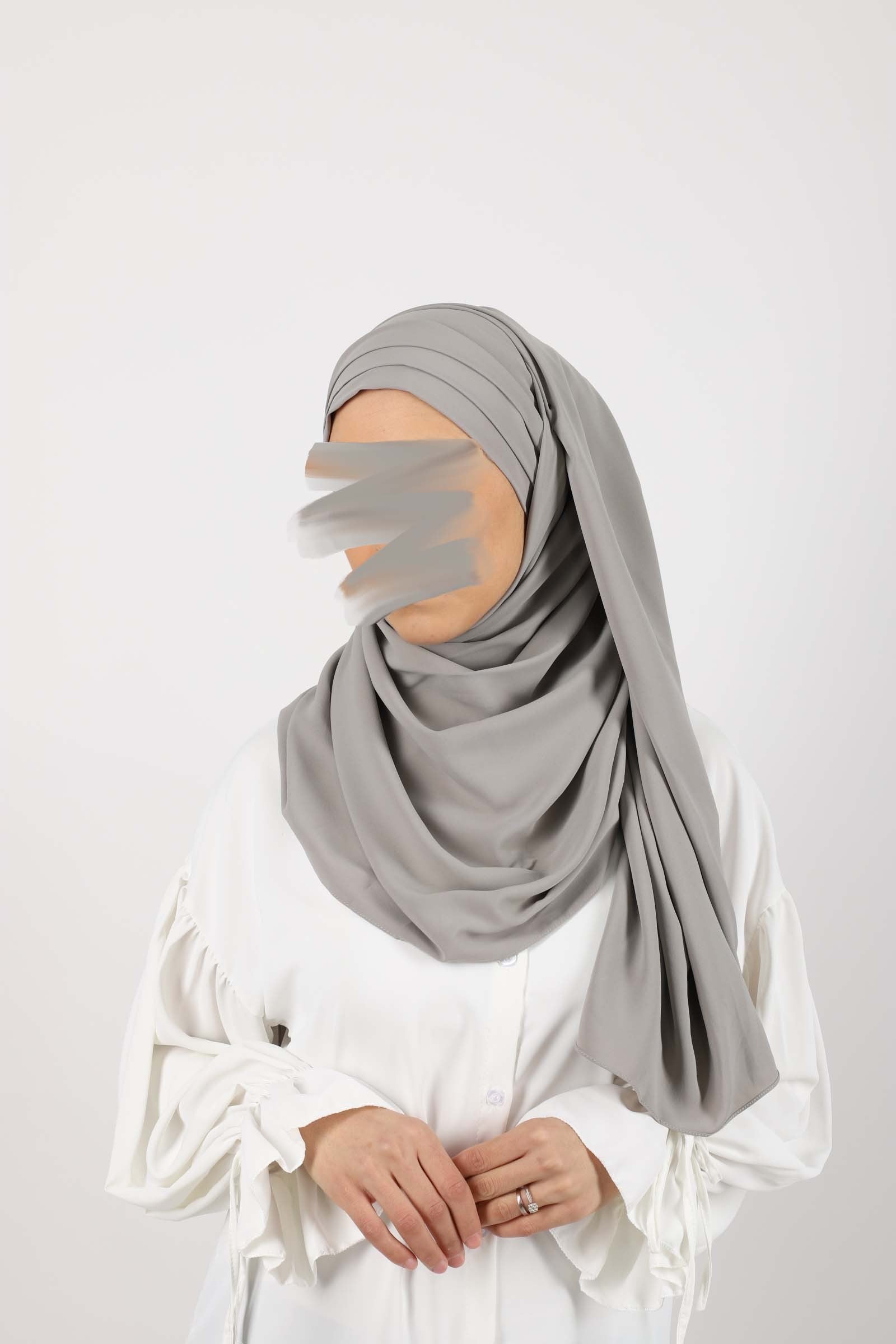 Hijab soie de medine à enfiler