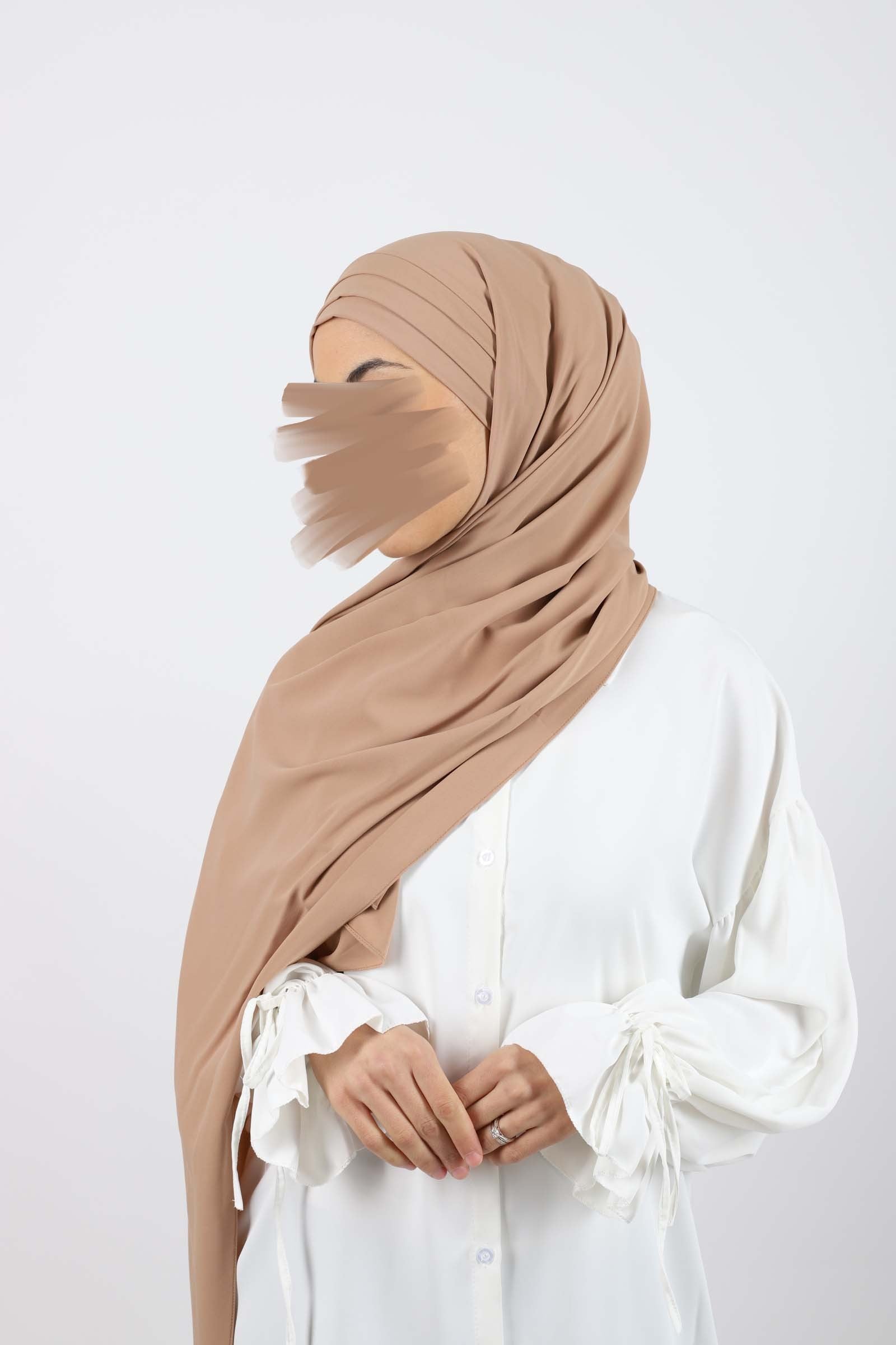 Hijab soie de medine à enfiler