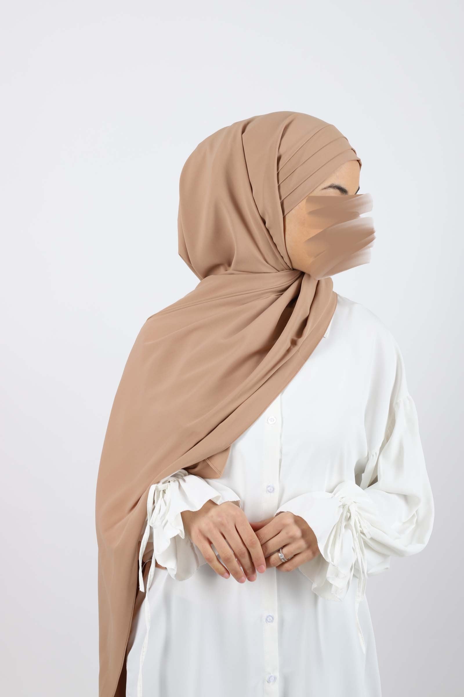 Hijab soie de medine à enfiler