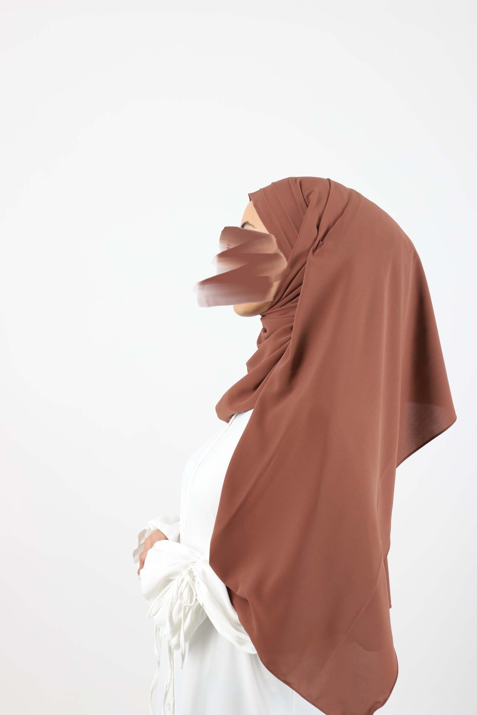 Hijab soie de medine à enfiler