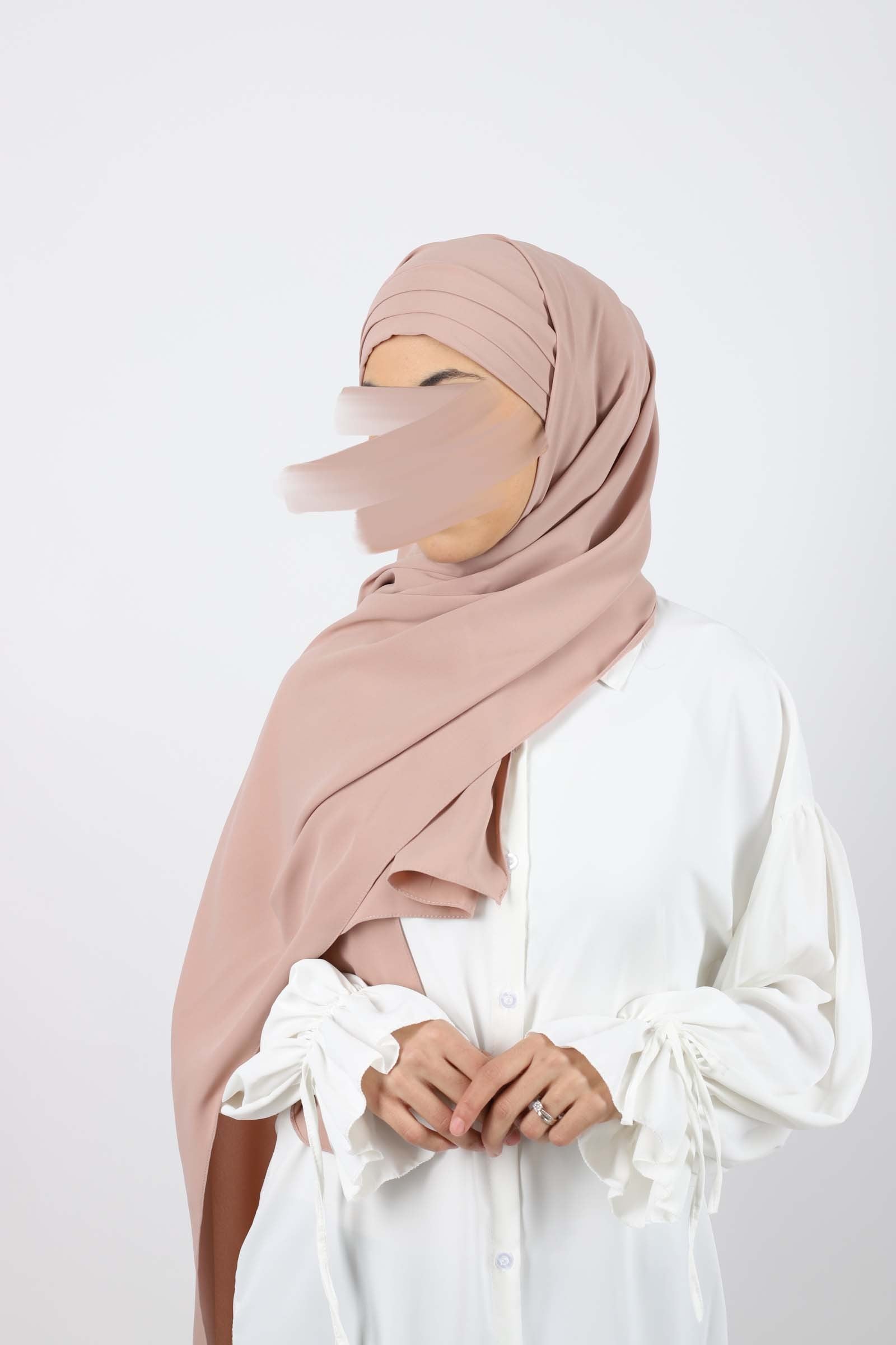 Hijab soie de medine à enfiler