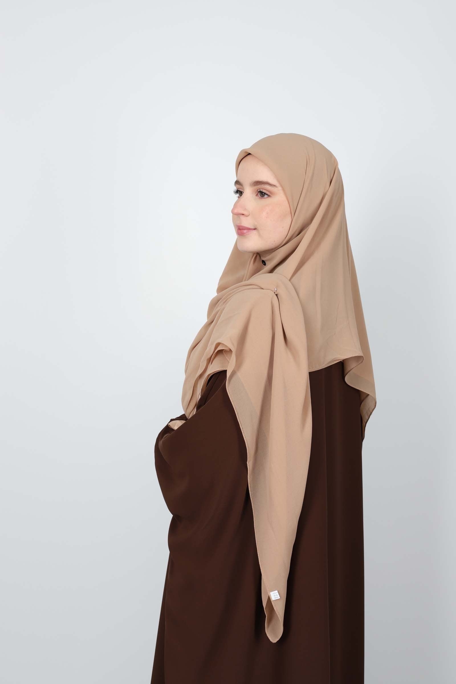 Hijab carré mousseline