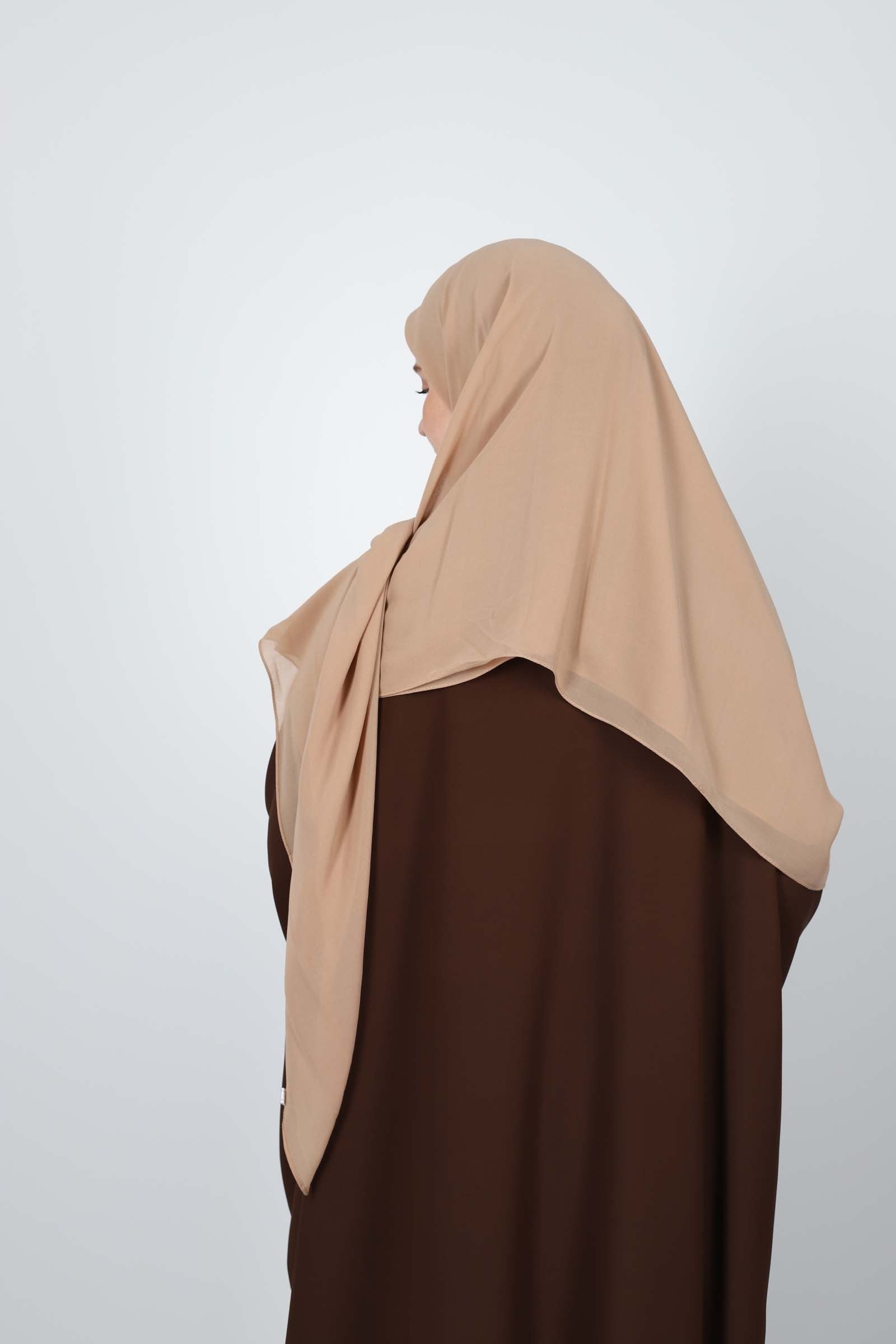 Hijab carré mousseline