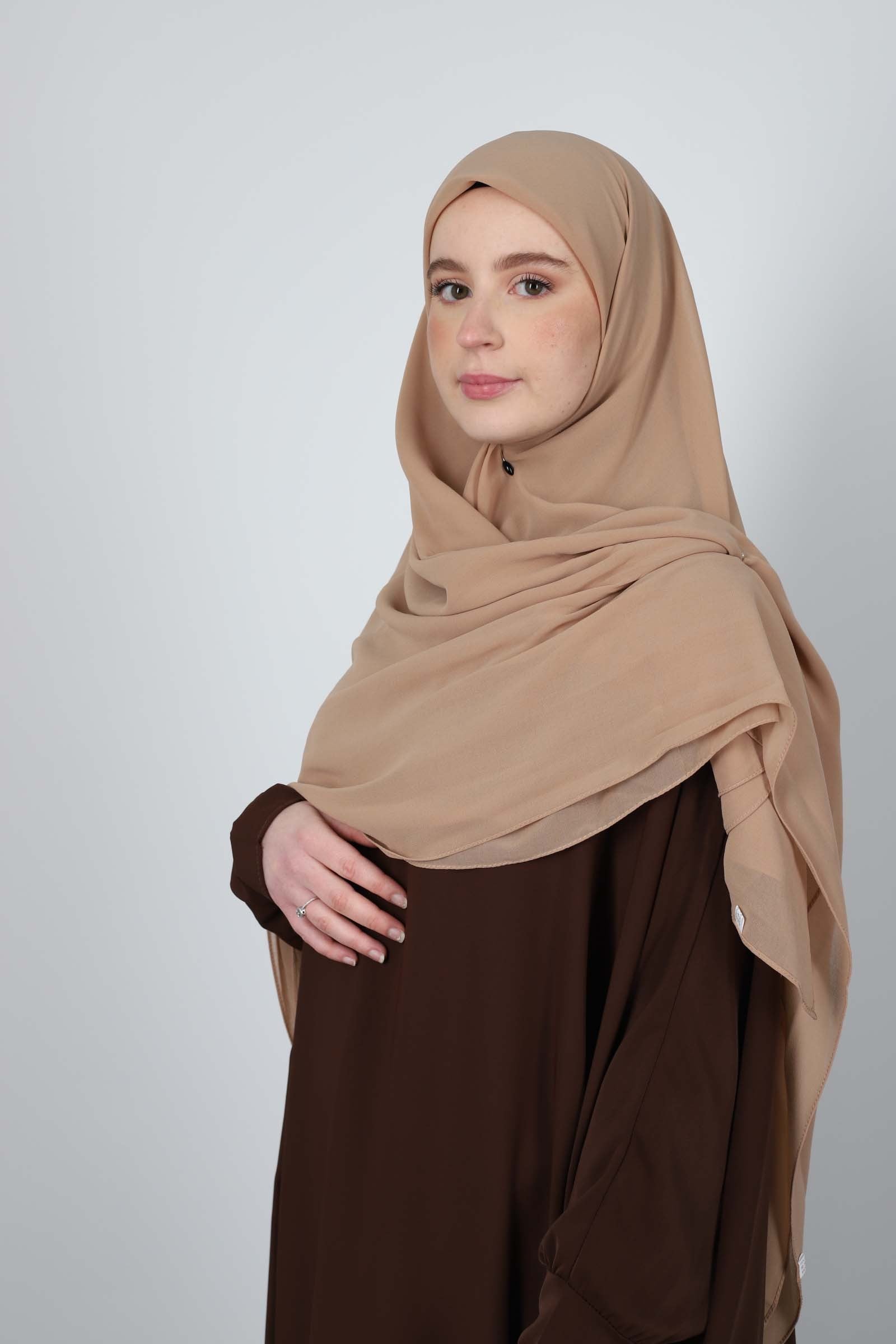 Hijab carré mousseline