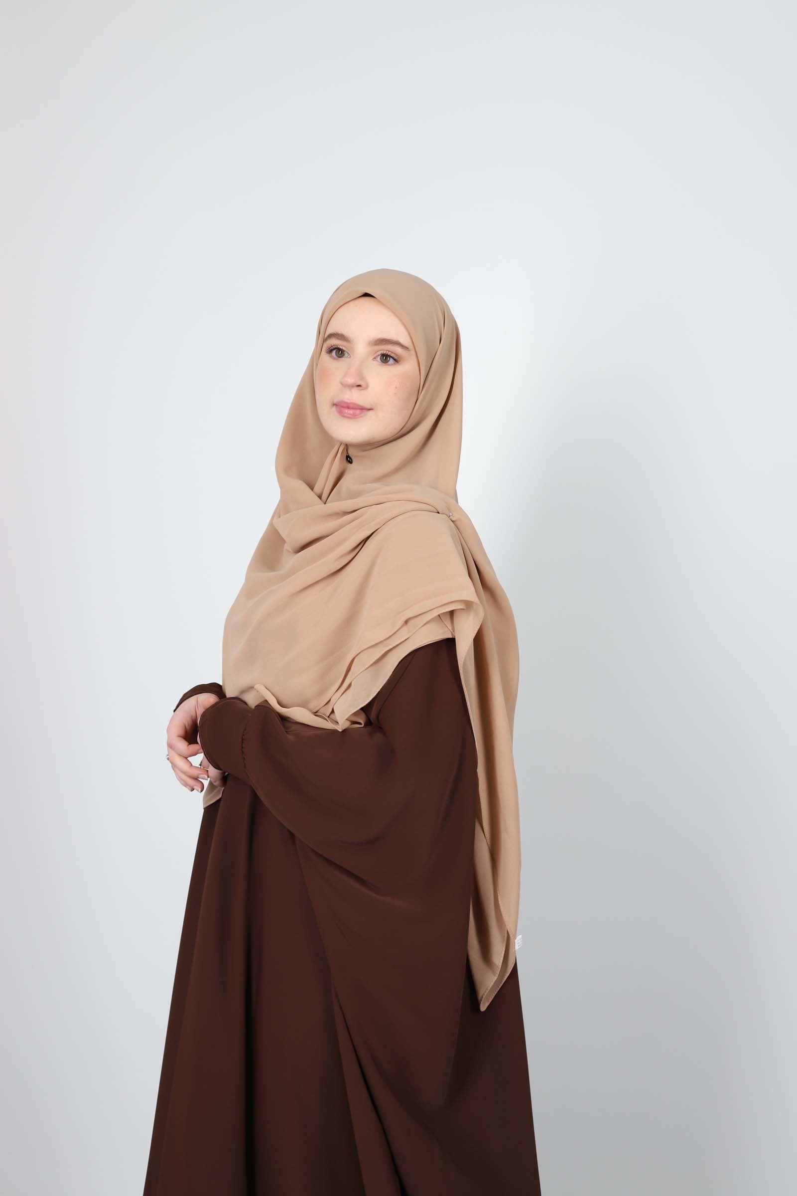 Hijab carré mousseline