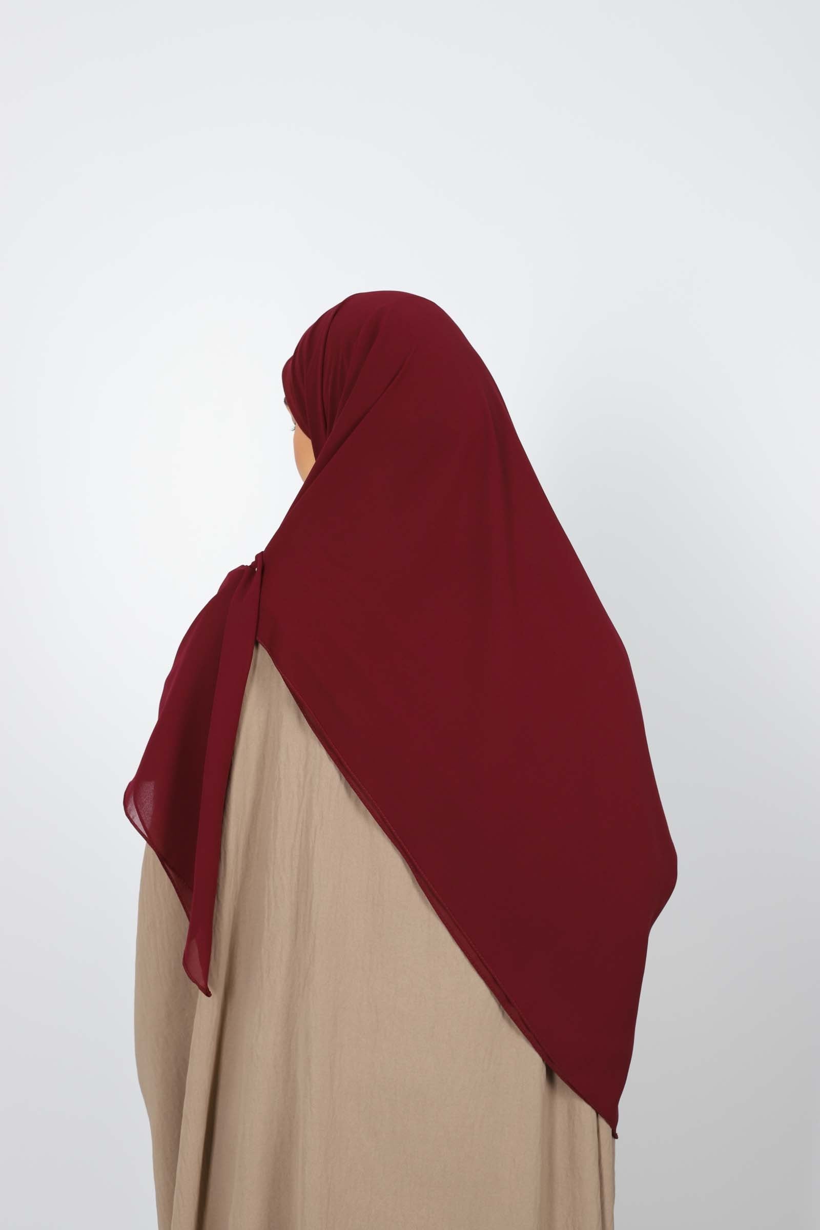 Hijab carré mousseline