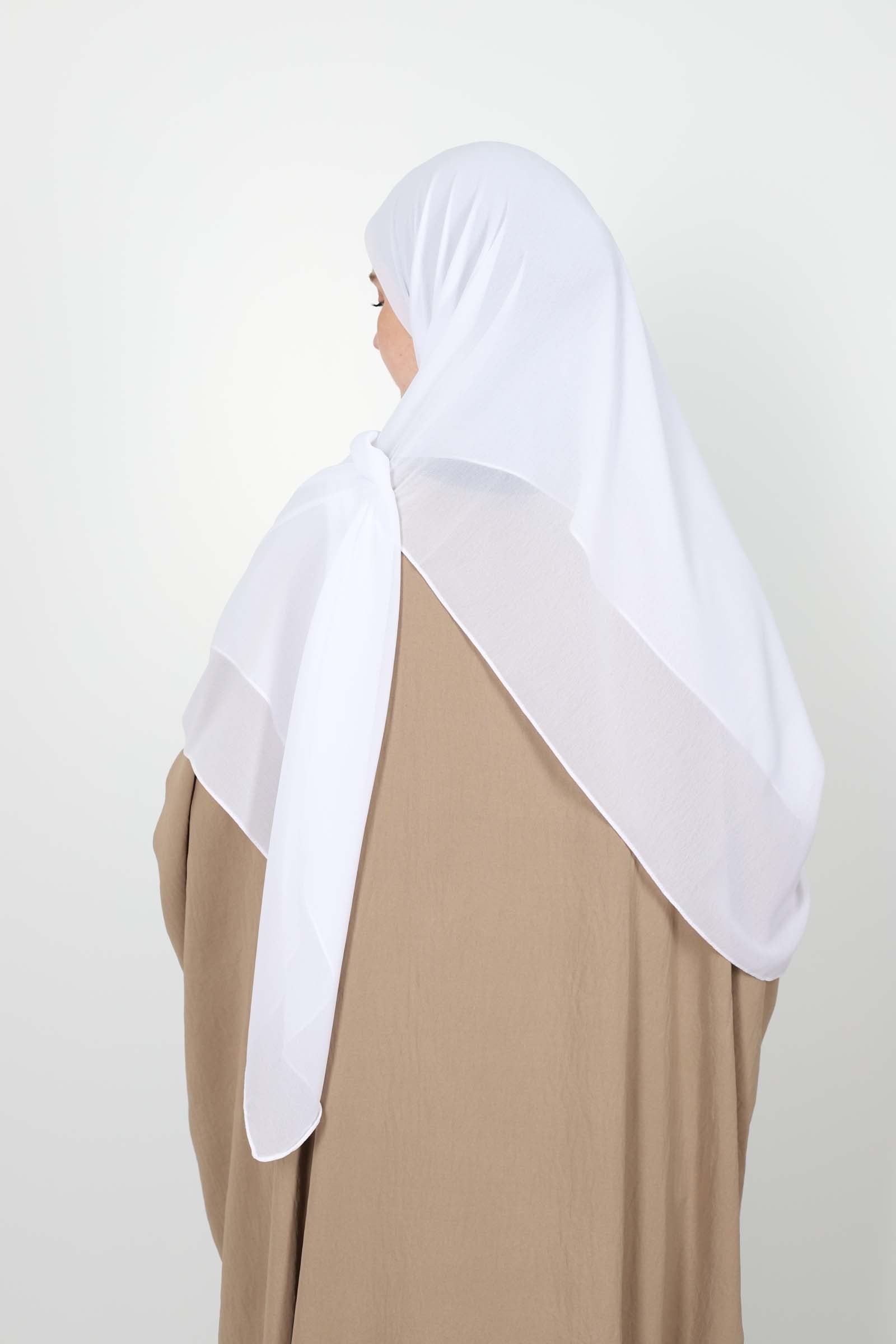 Hijab carré mousseline