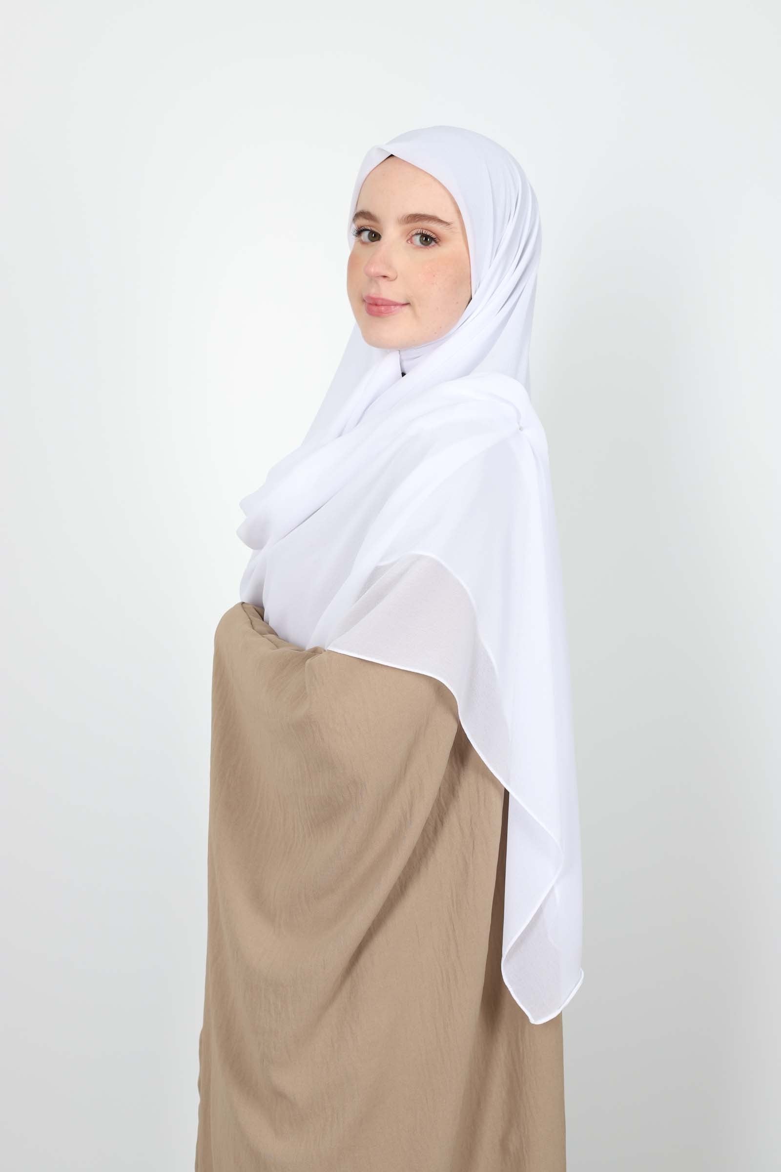 Hijab carré mousseline