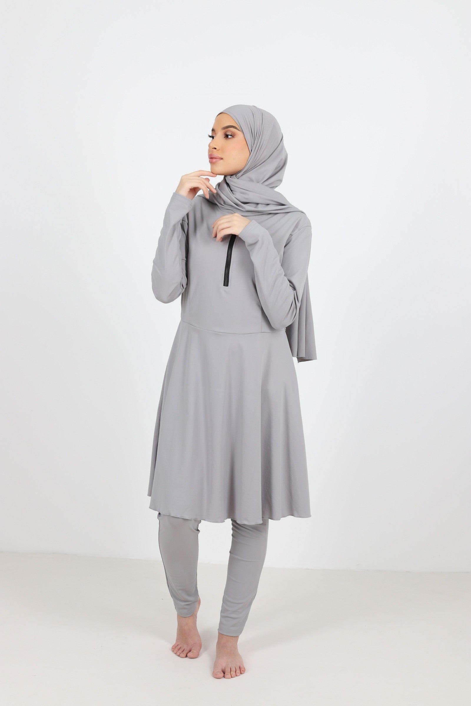 Burkini bali gris clair