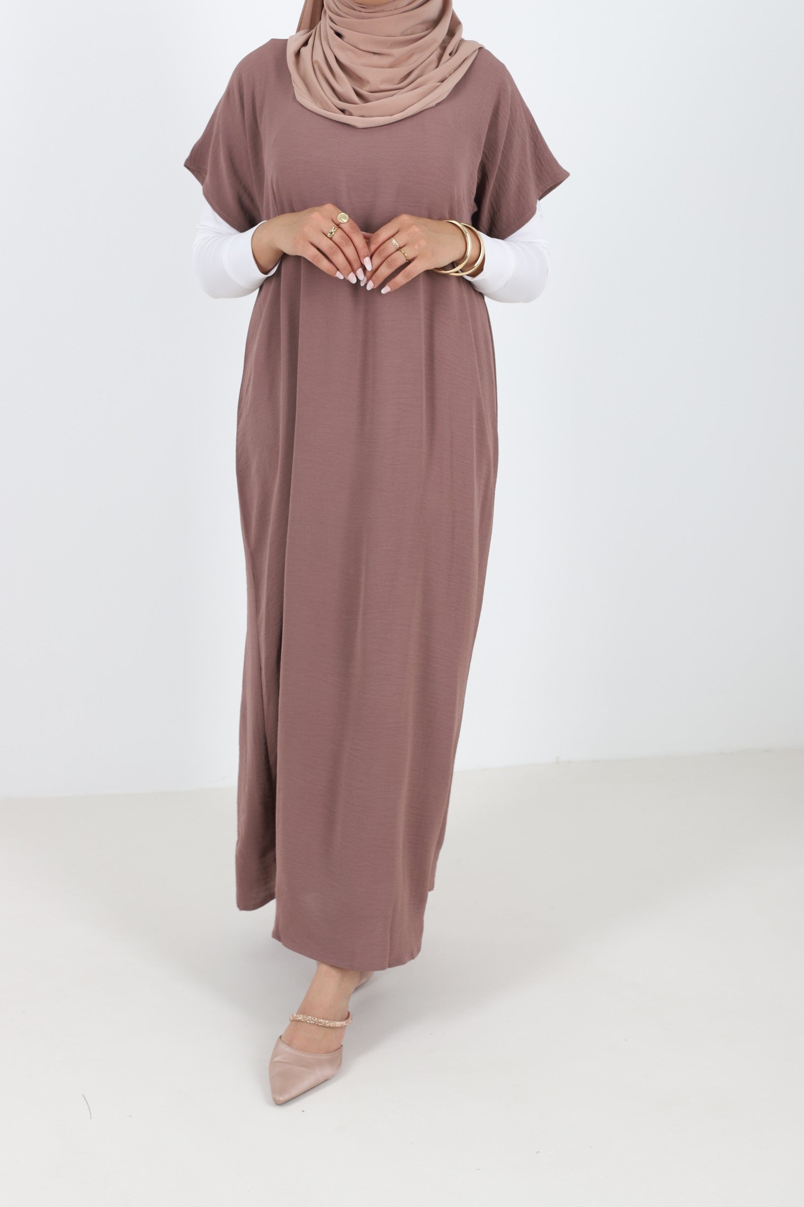 Sous abaya marron