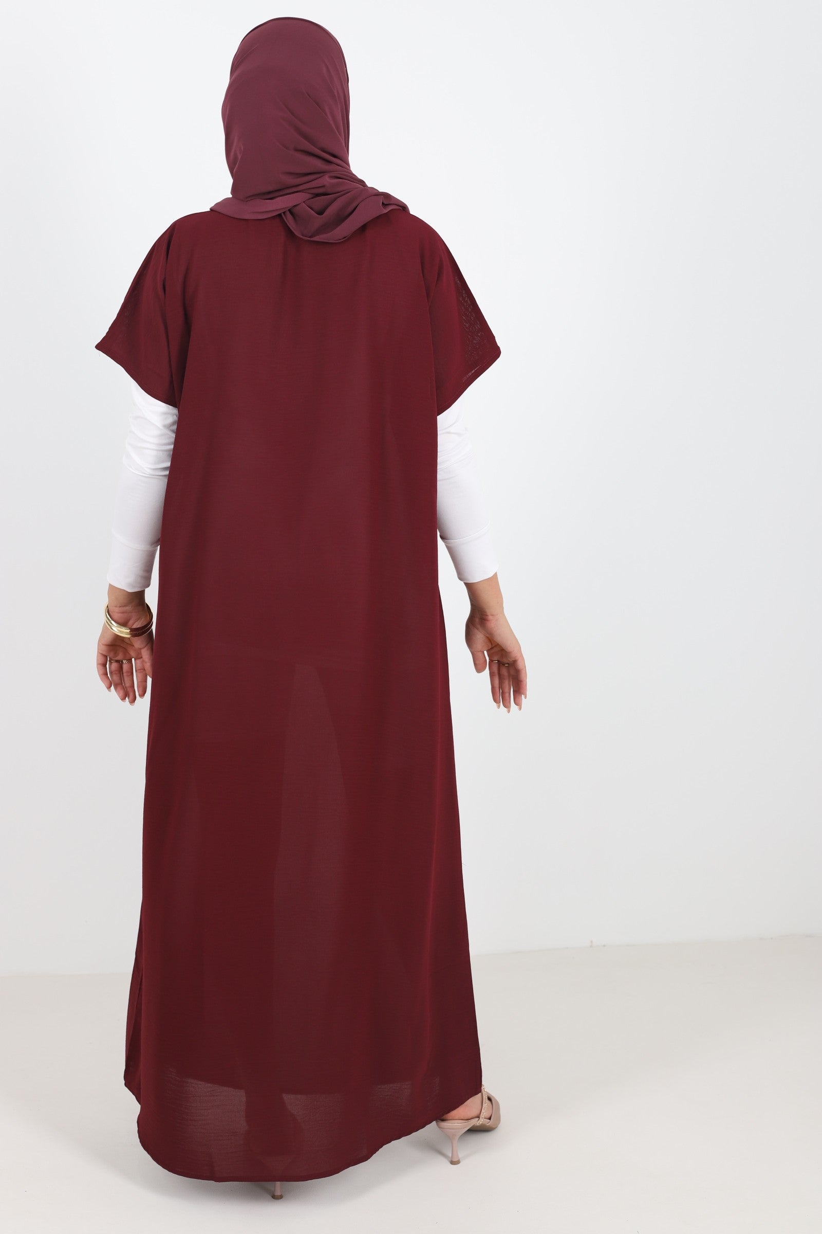 Sous abaya bordeaux