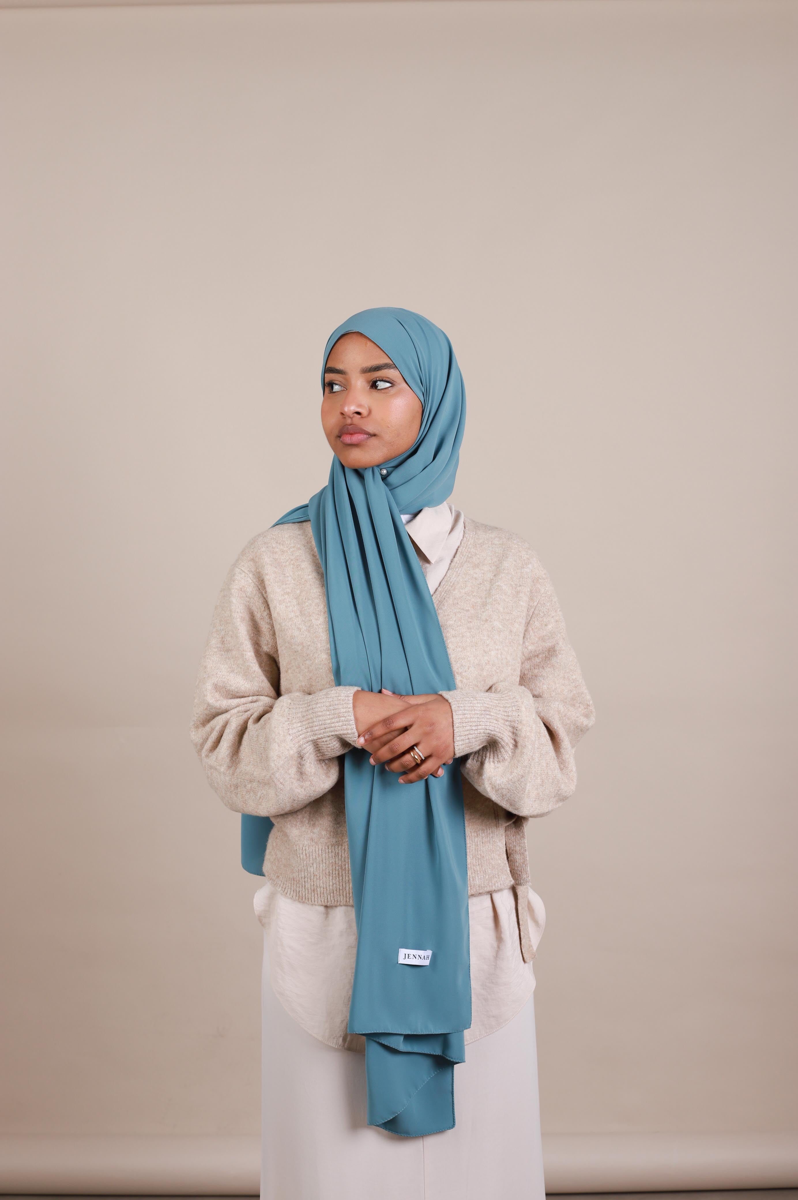 Hijab Soie de Medine - nuance Greeny