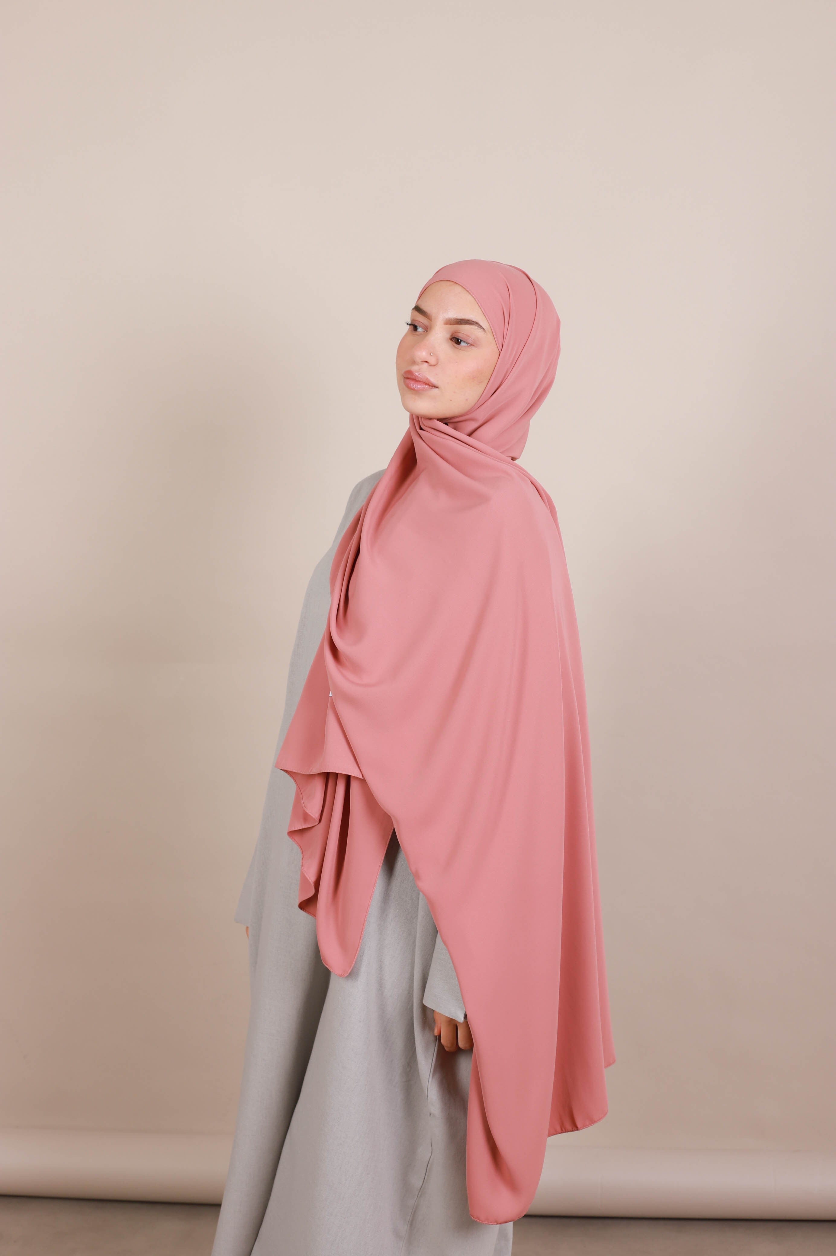 Hijab Soie de Medine - nuance Pinky