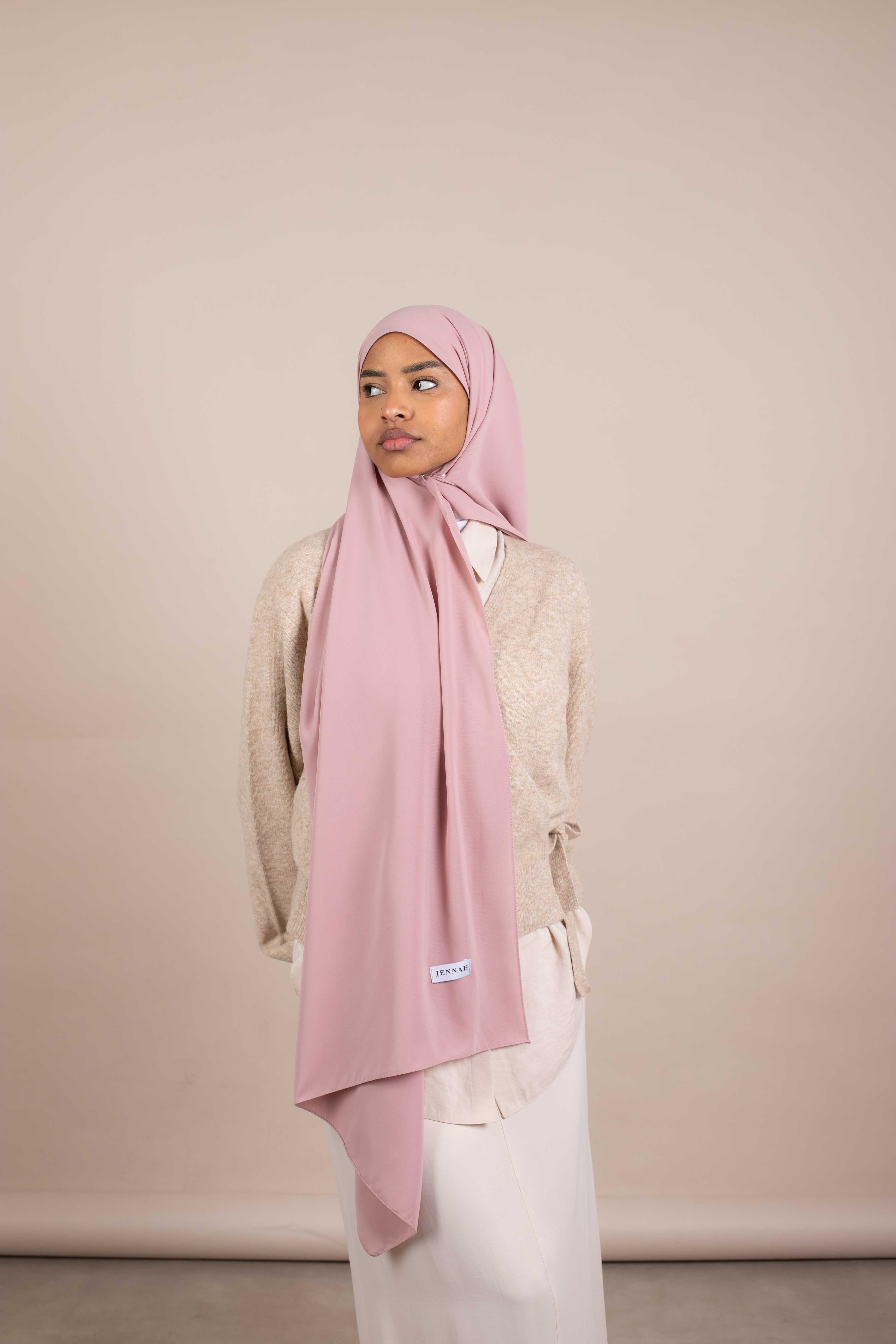 Hijab Soie de Medine - nuance Pinky