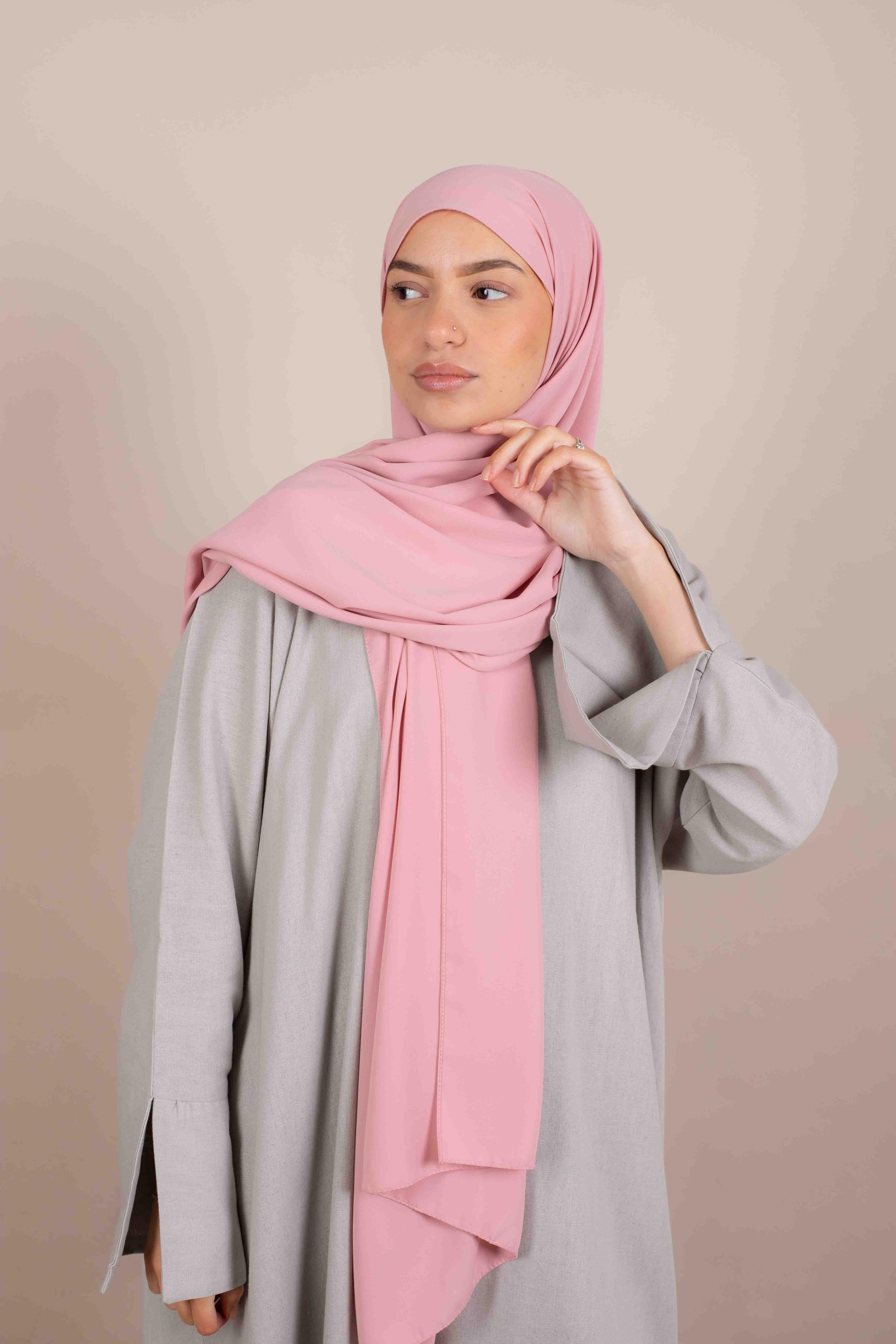 Hijab Soie de Medine - nuance Pinky