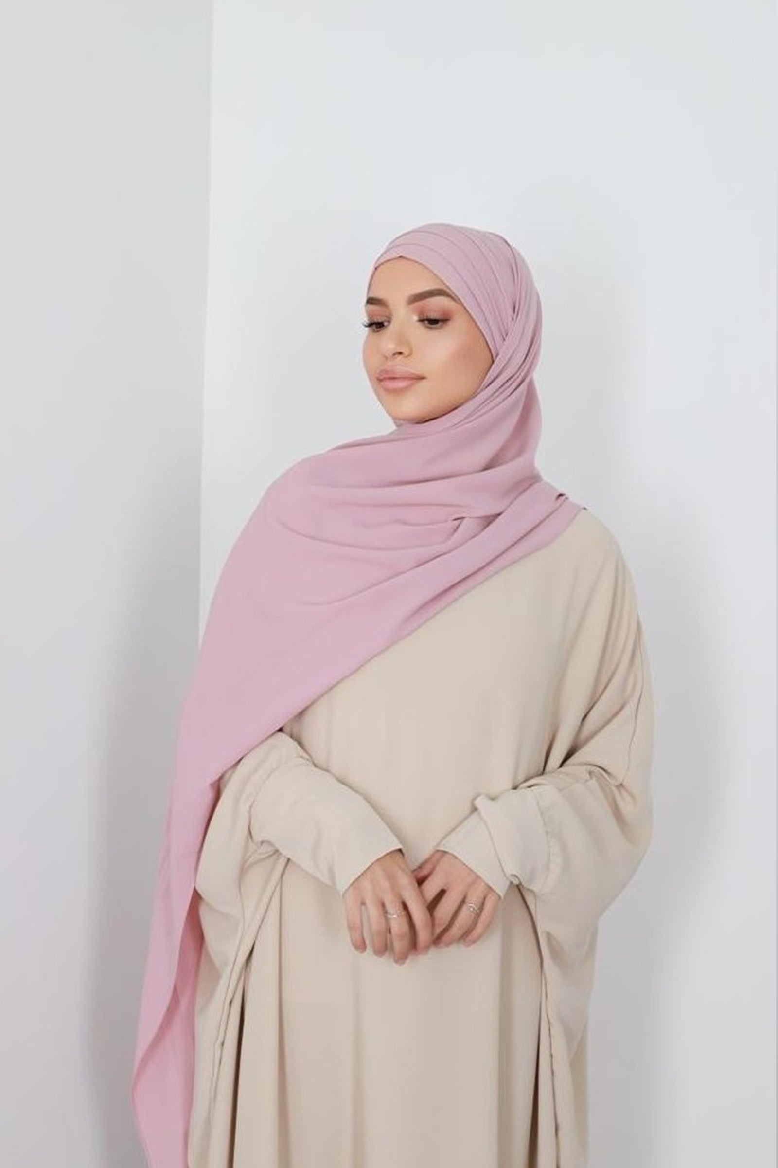 Medina silk slip-on hijab