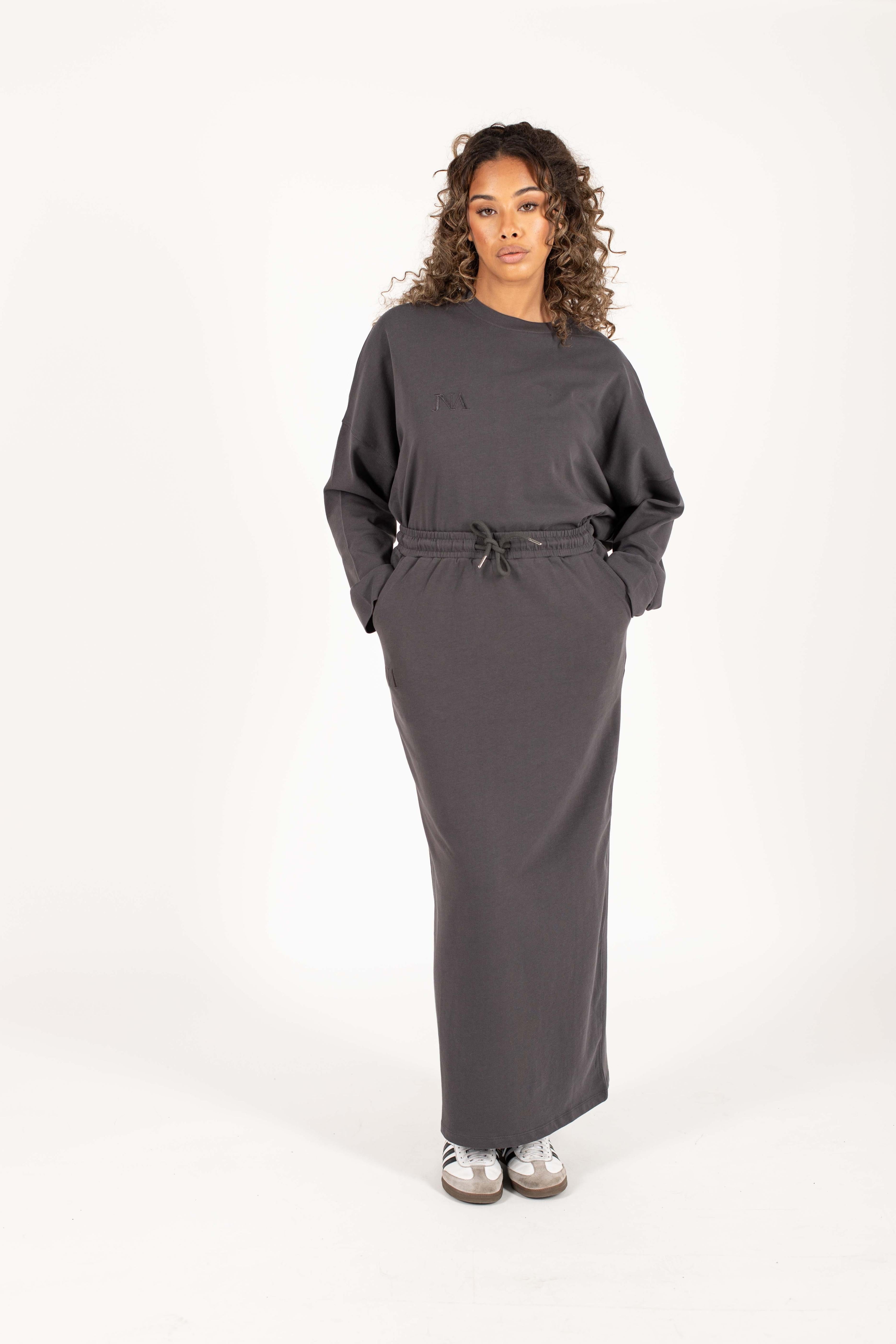 JNA essential Anthracite skirt