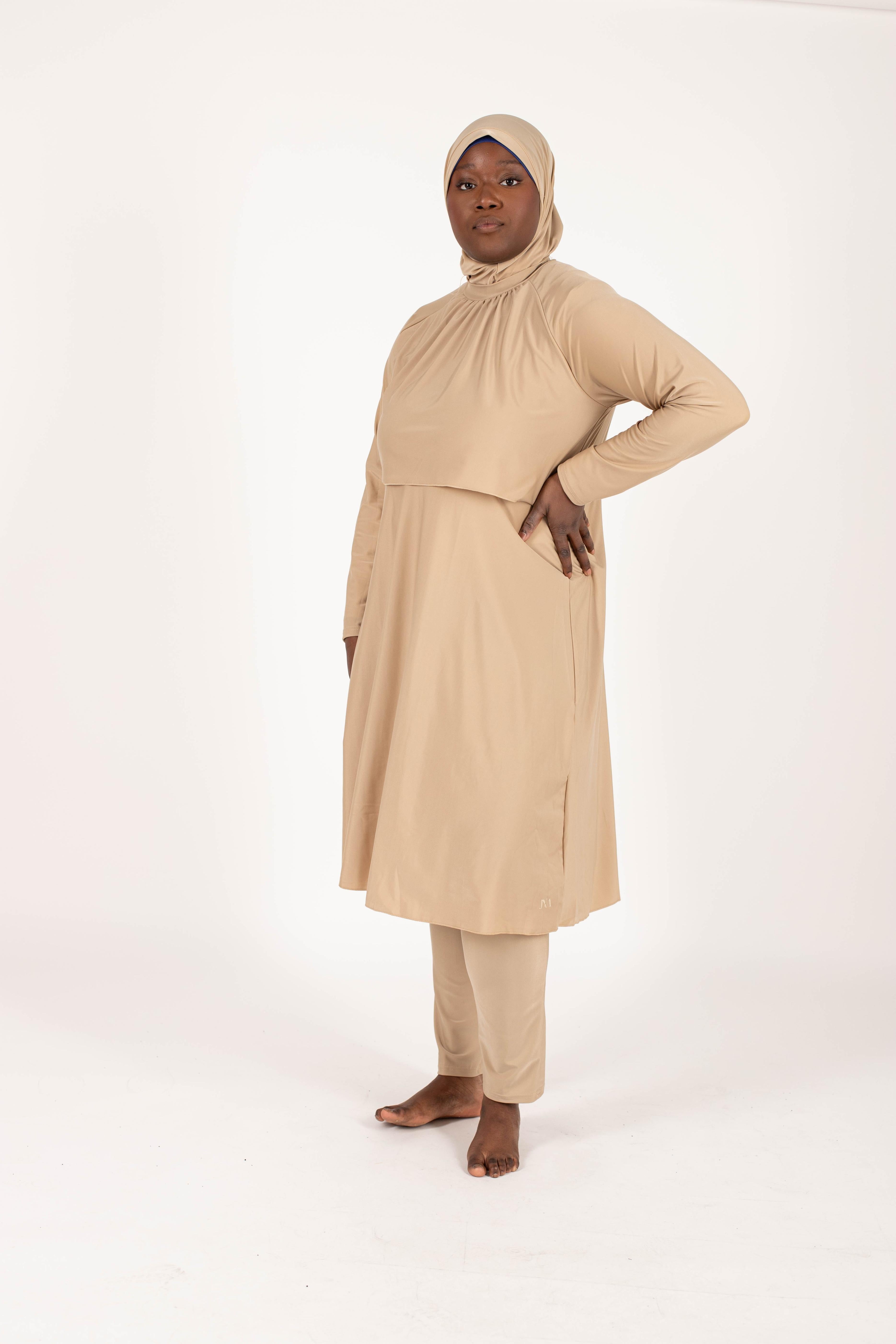 Beige Hawaï burkini