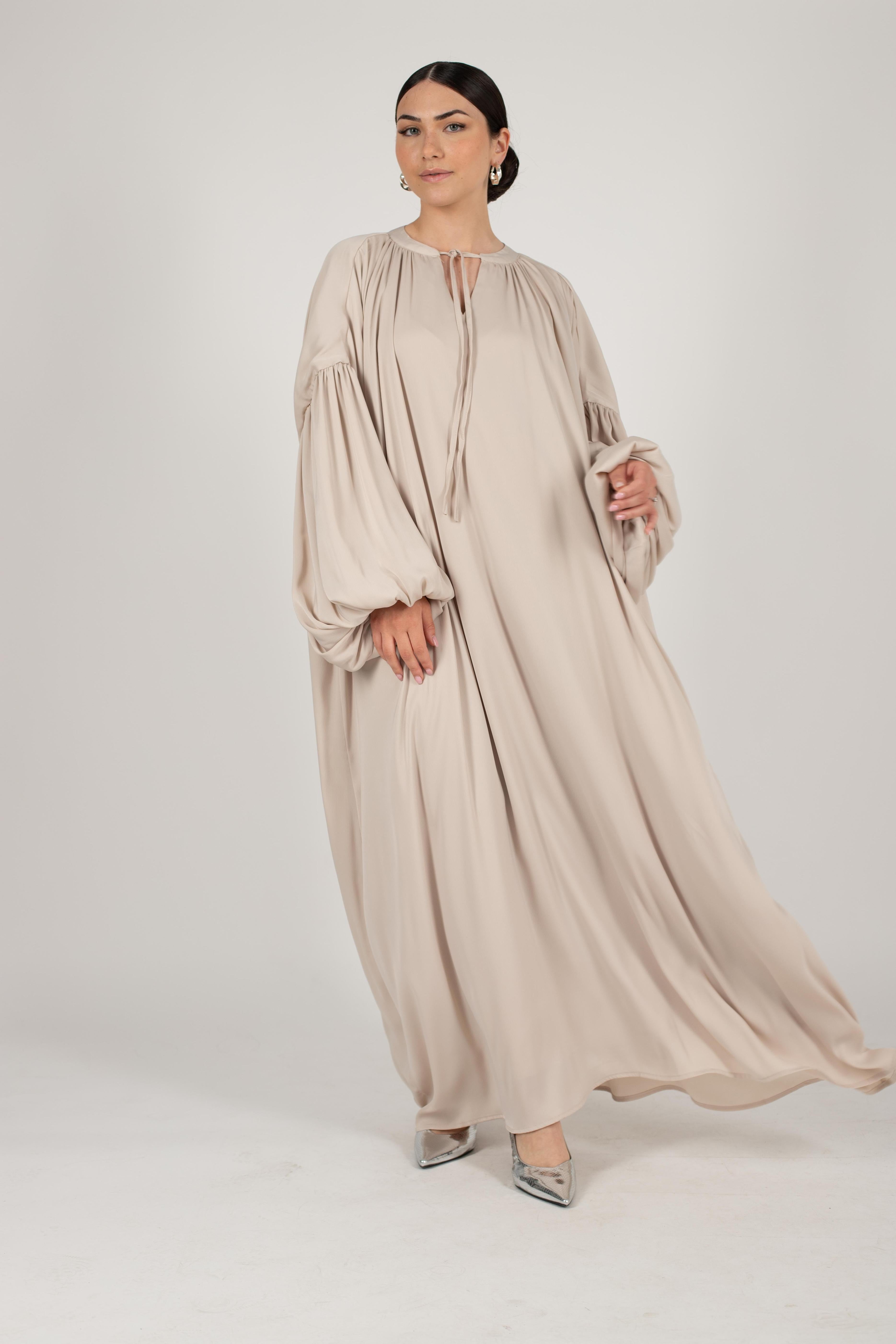 Robe longue Bali beige