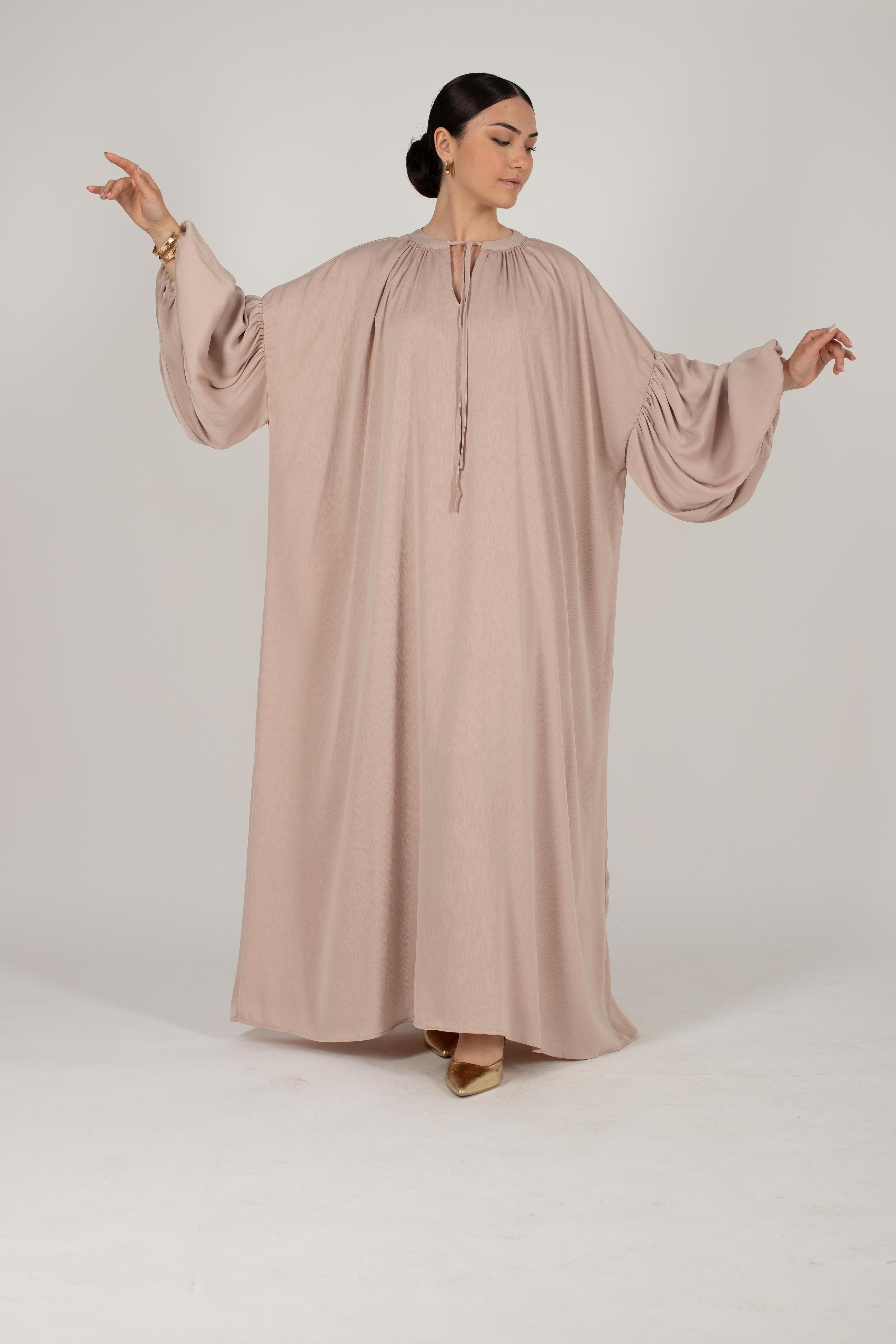 Robe longue Bali beige doré