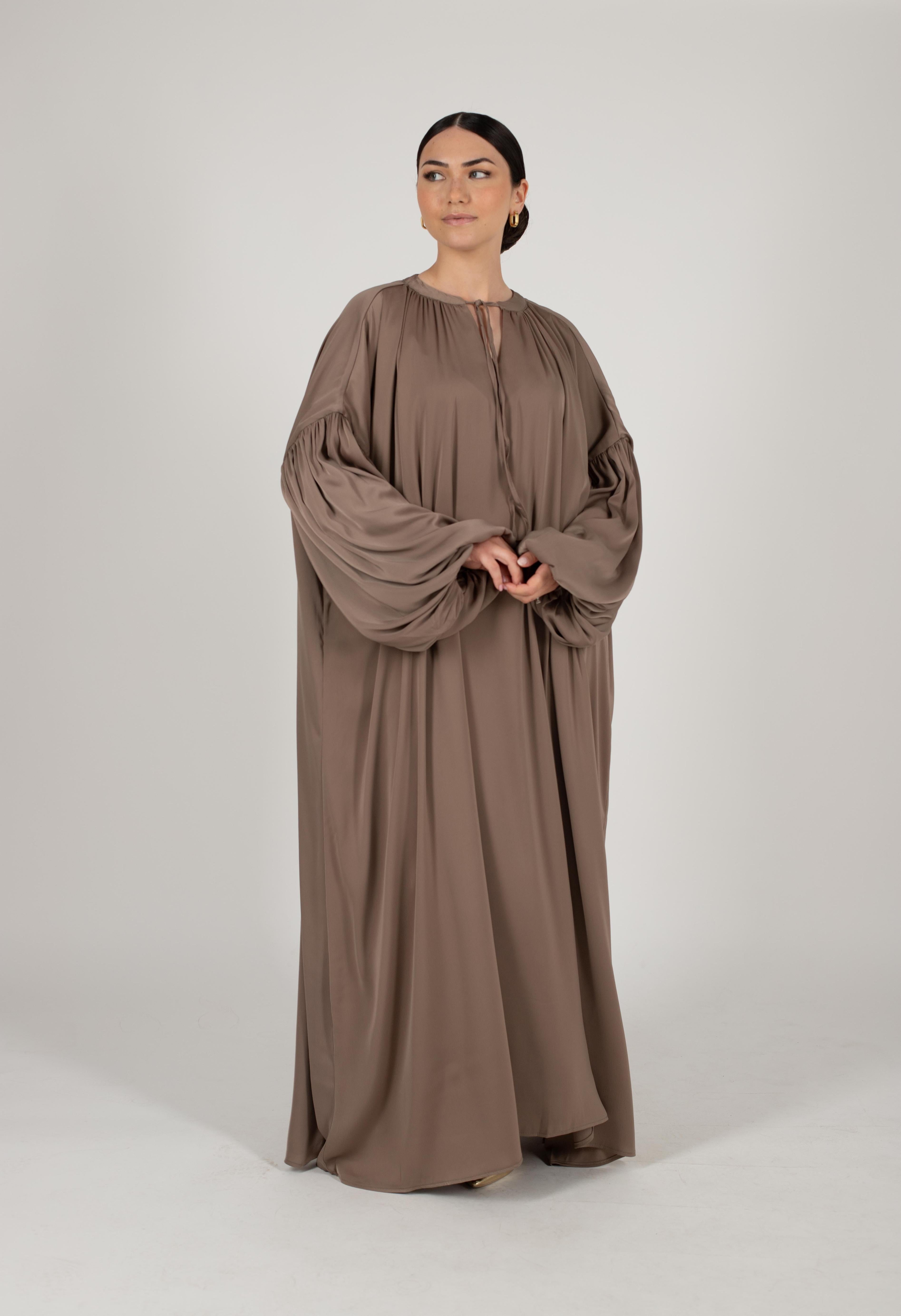 Robe longue Bali taupe