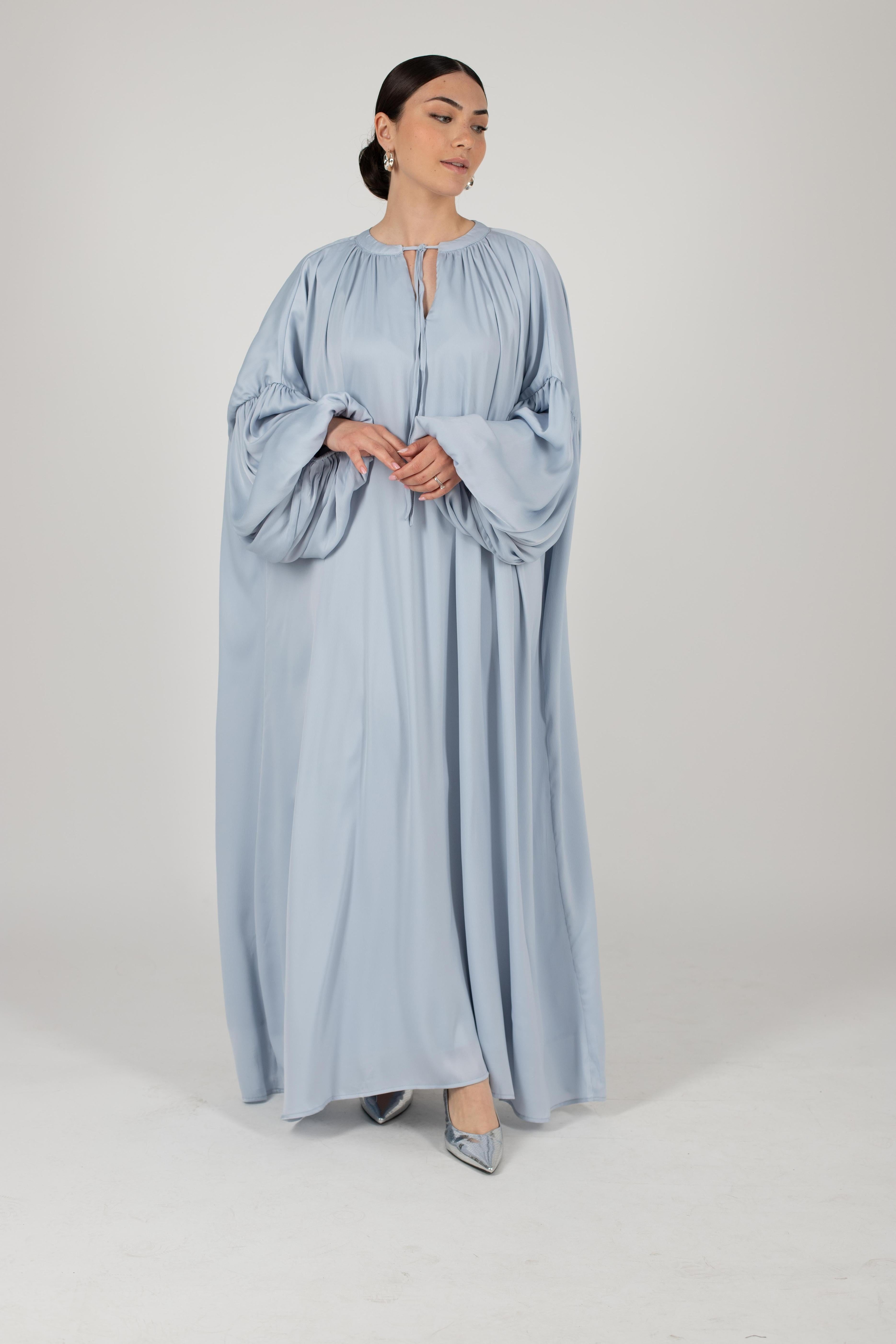 Robe longue Bali bleu ciel