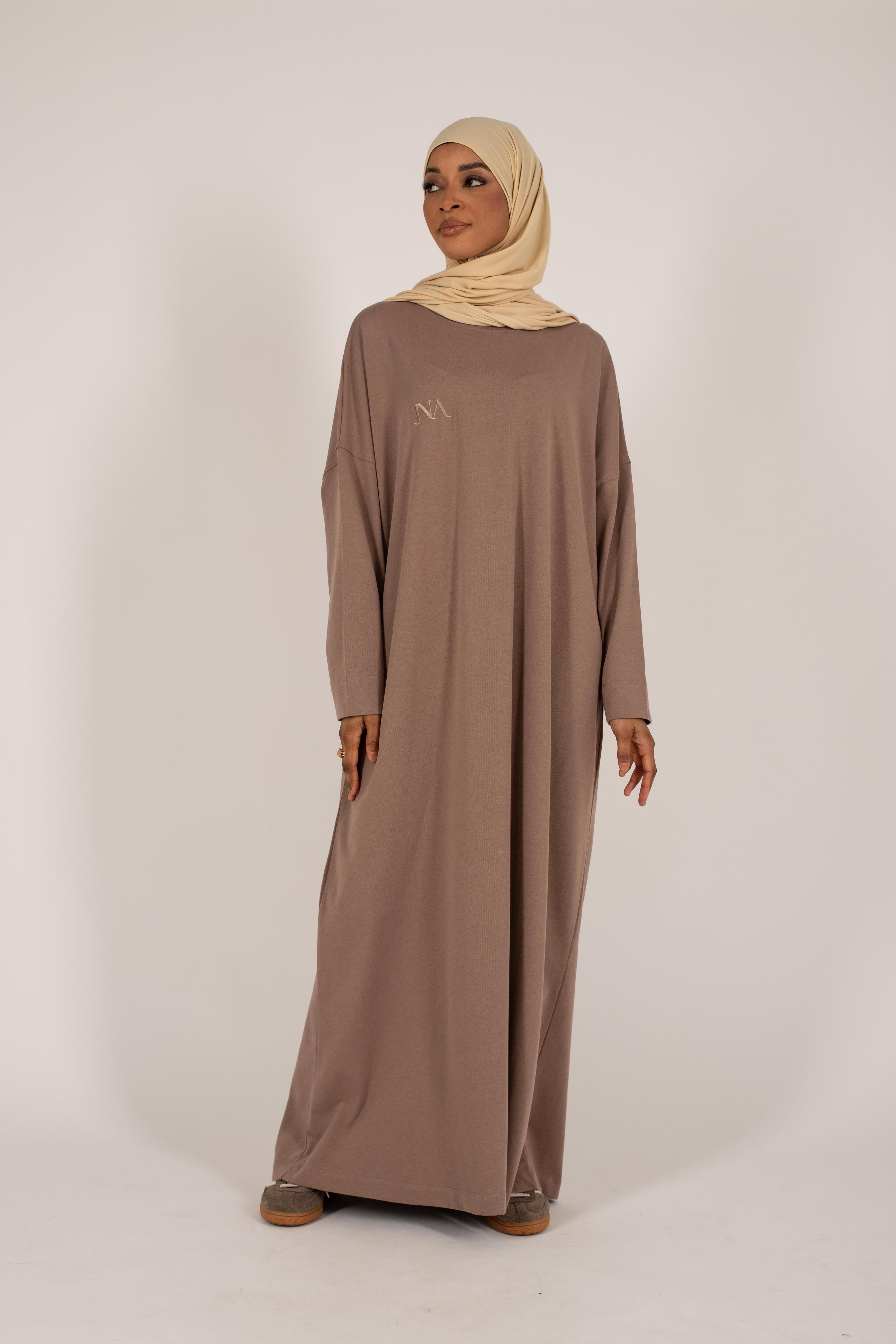 Taupe essential t-shirt dress