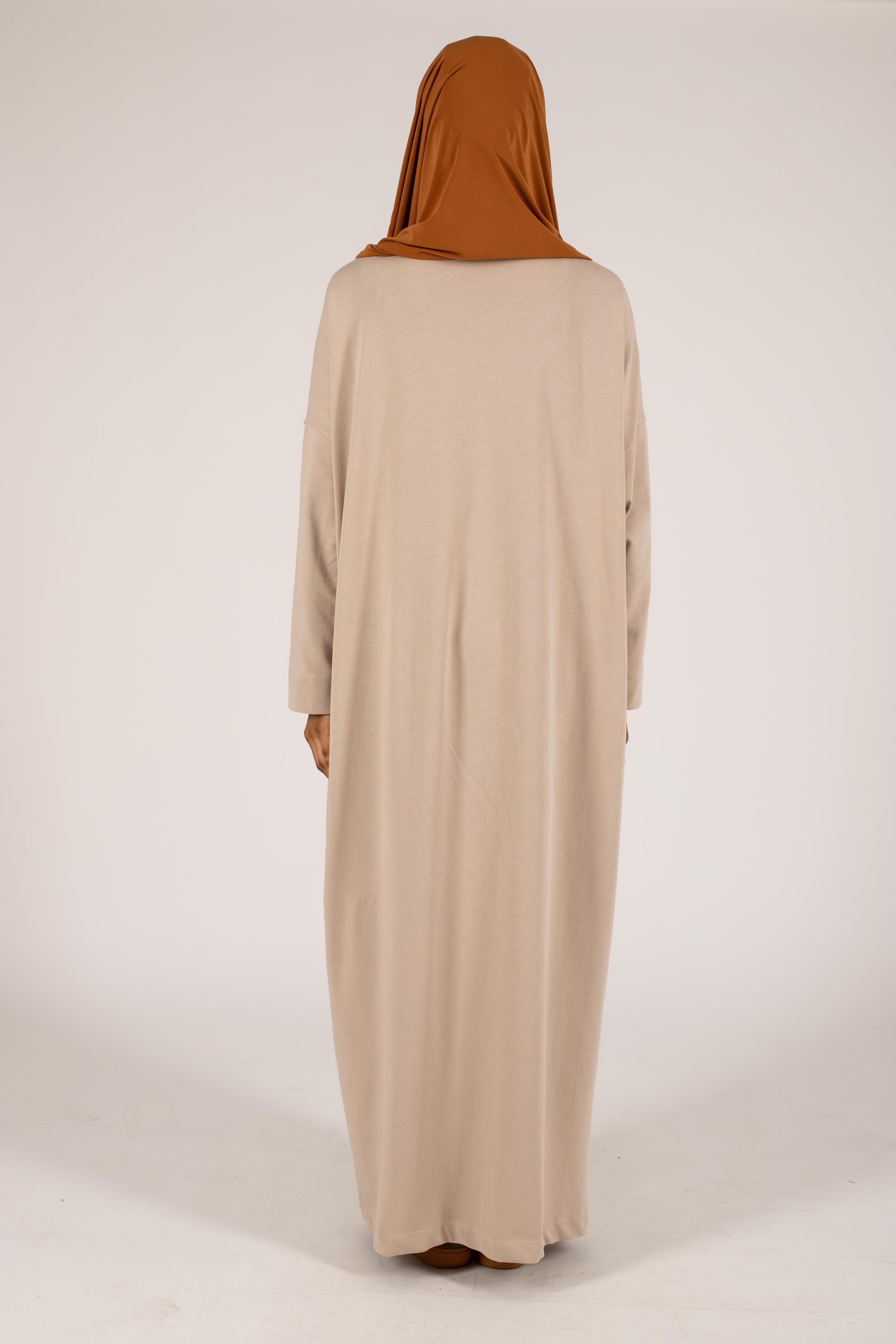 Robe t-shirt essentiel beige