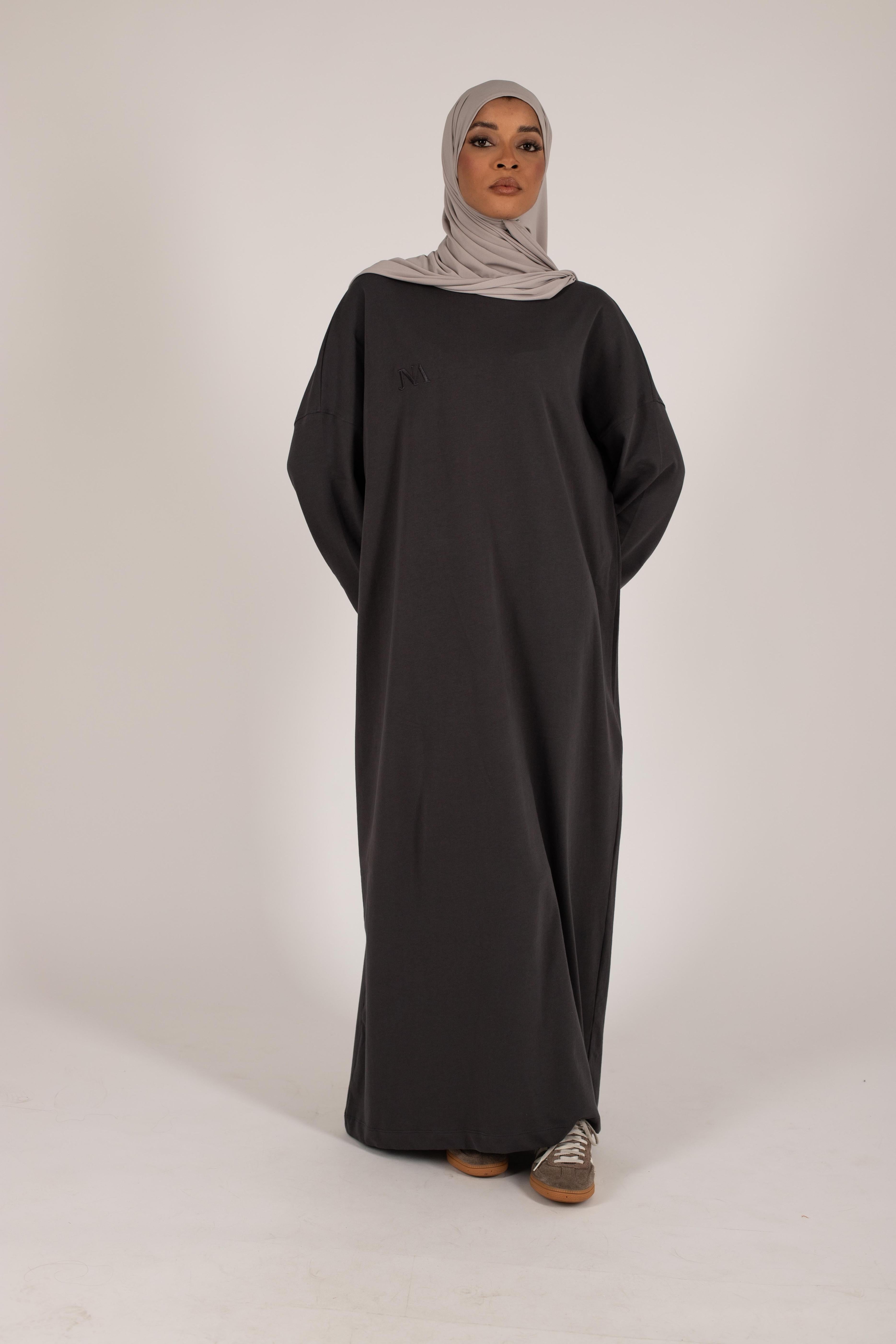 Robe t-shirt essentiel anthracite