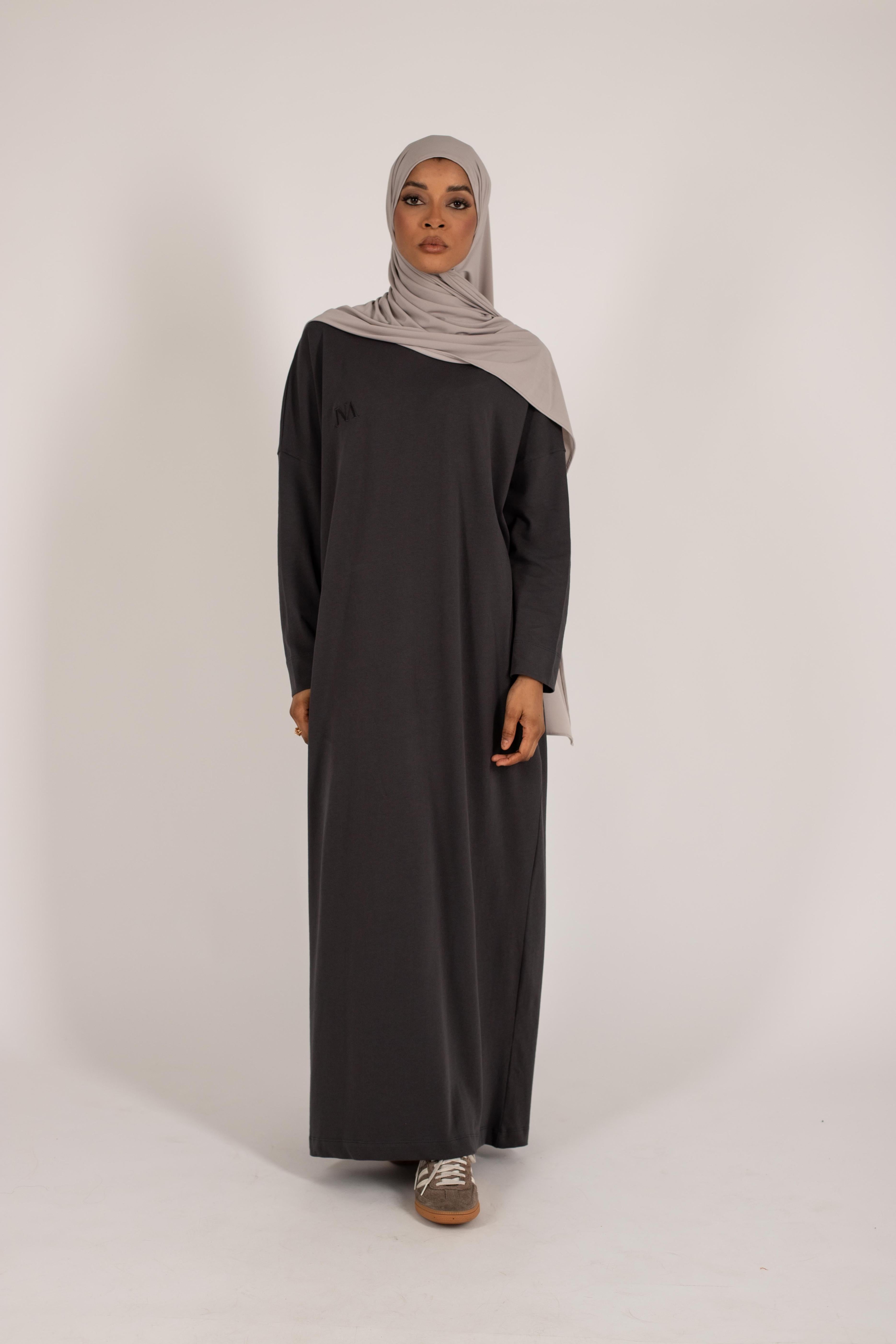 Robe t-shirt essentiel anthracite