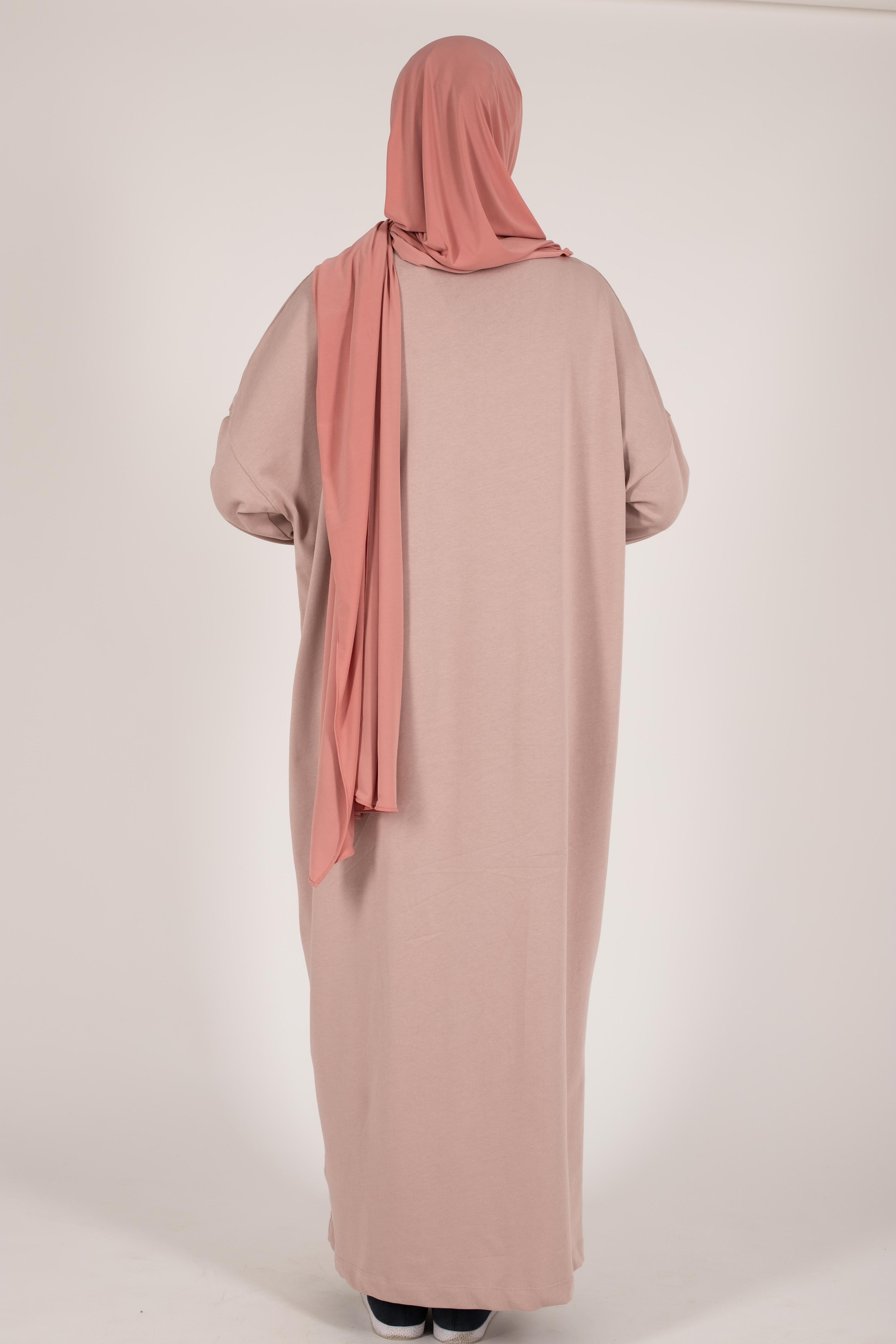 Robe t-shirt essentiel bois de rose