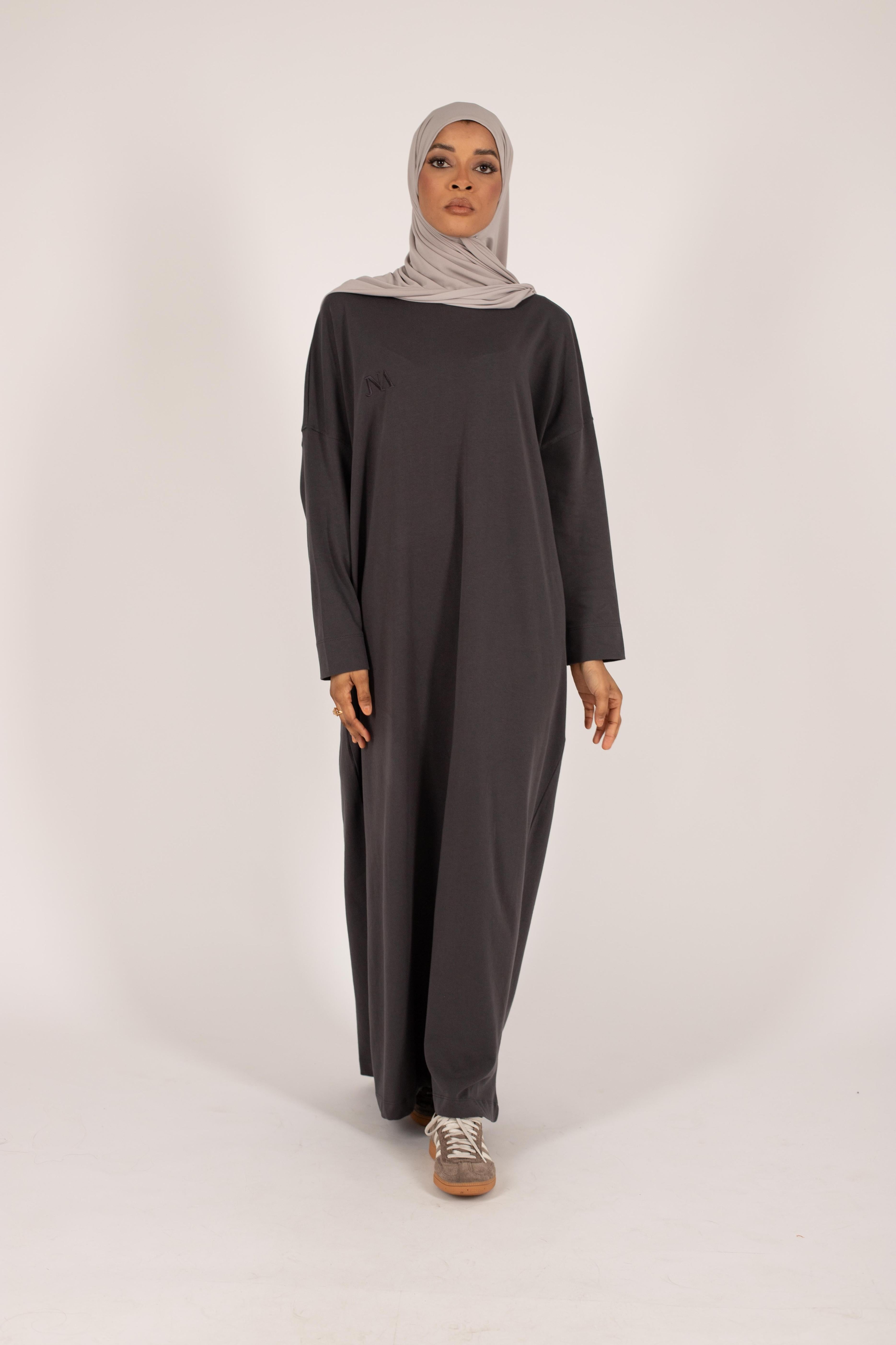 Robe t-shirt essentiel anthracite