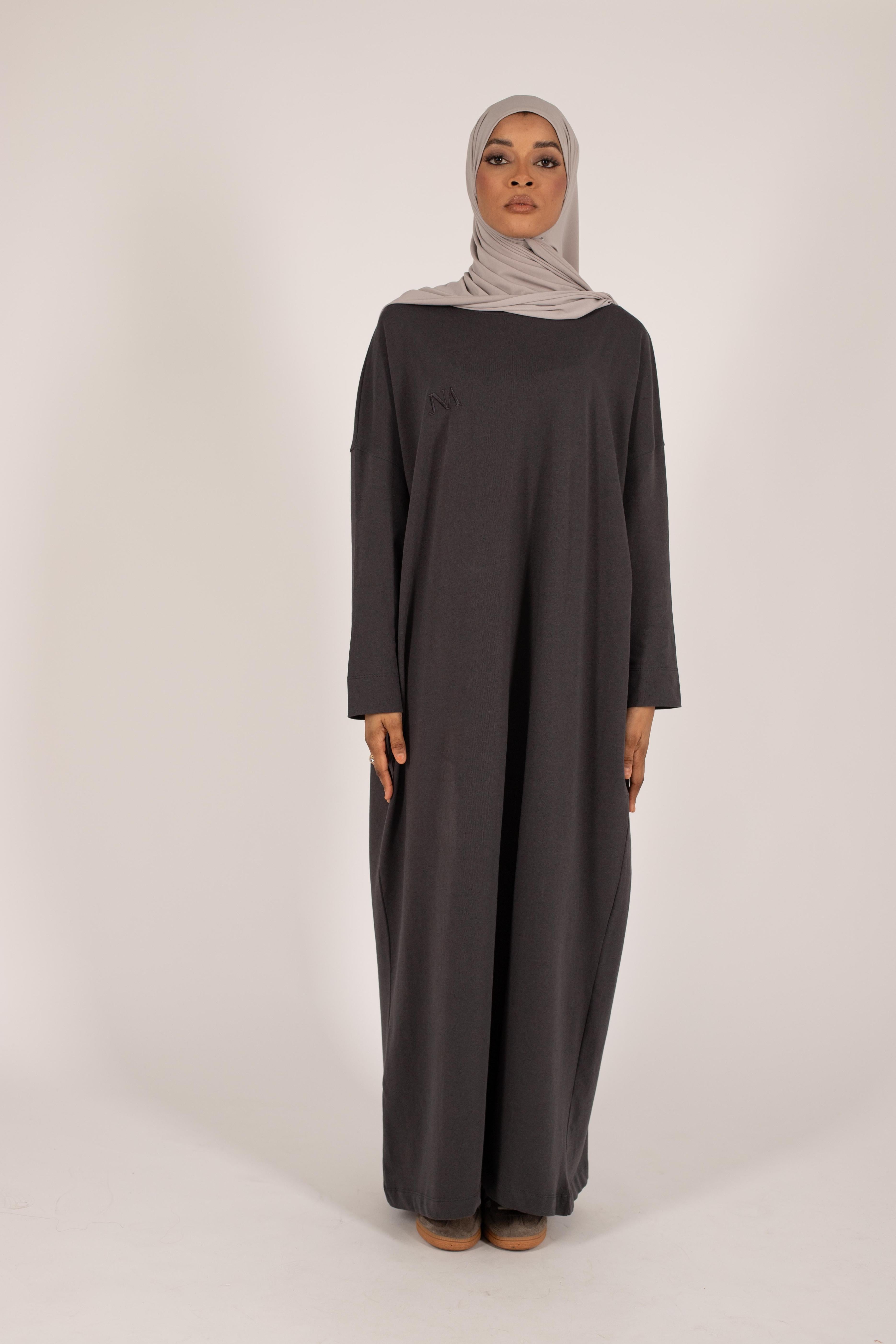 Robe t-shirt essentiel anthracite