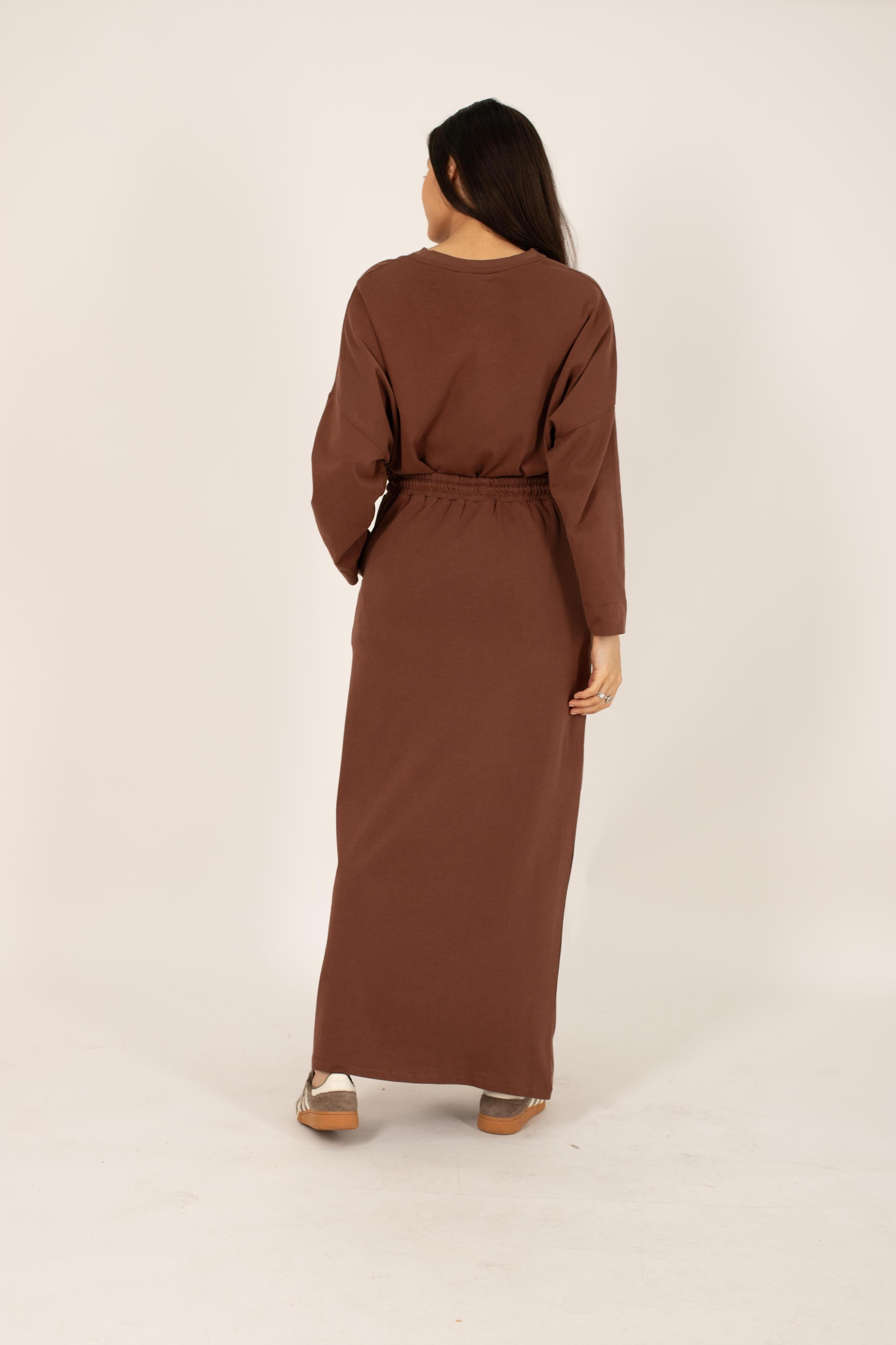 JNA essential brown skirt