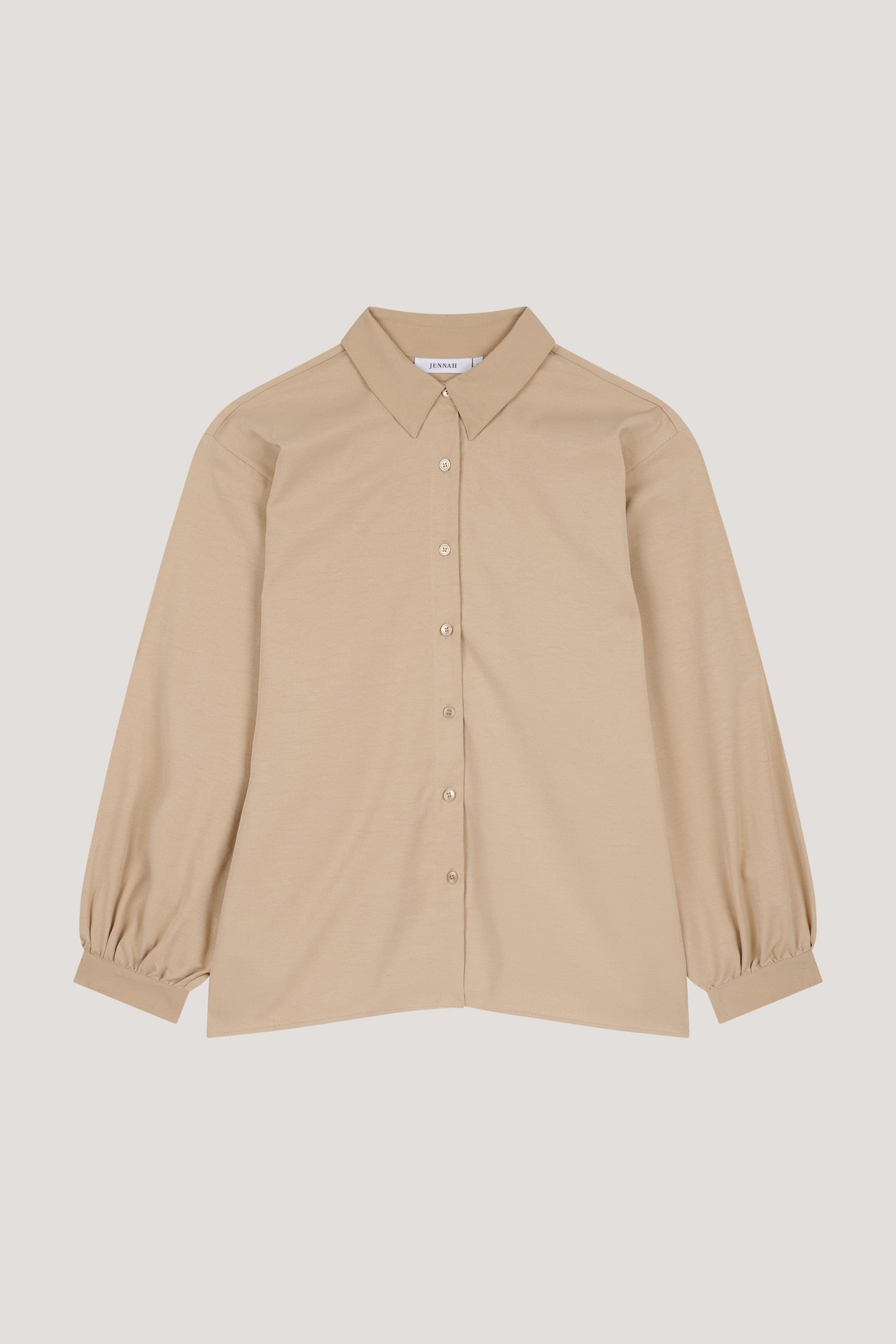 Beige fold shirt