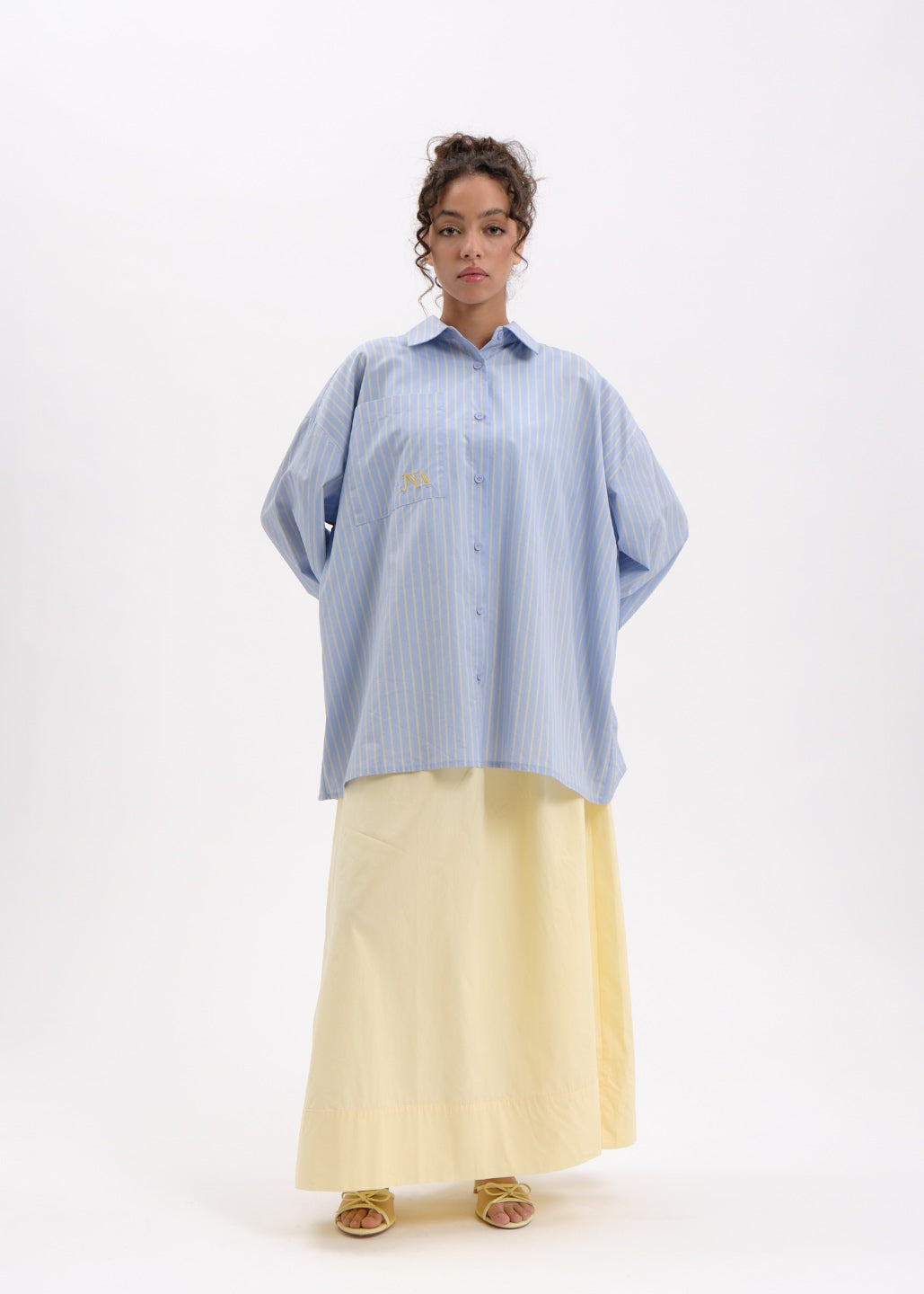 Stripped shirt blue/yellow